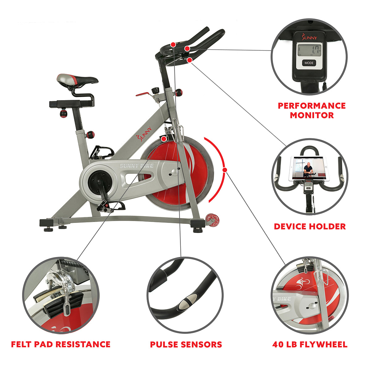  Fitness Pro II Stationary Indoor Cycling Bike、mySite、ghnorth