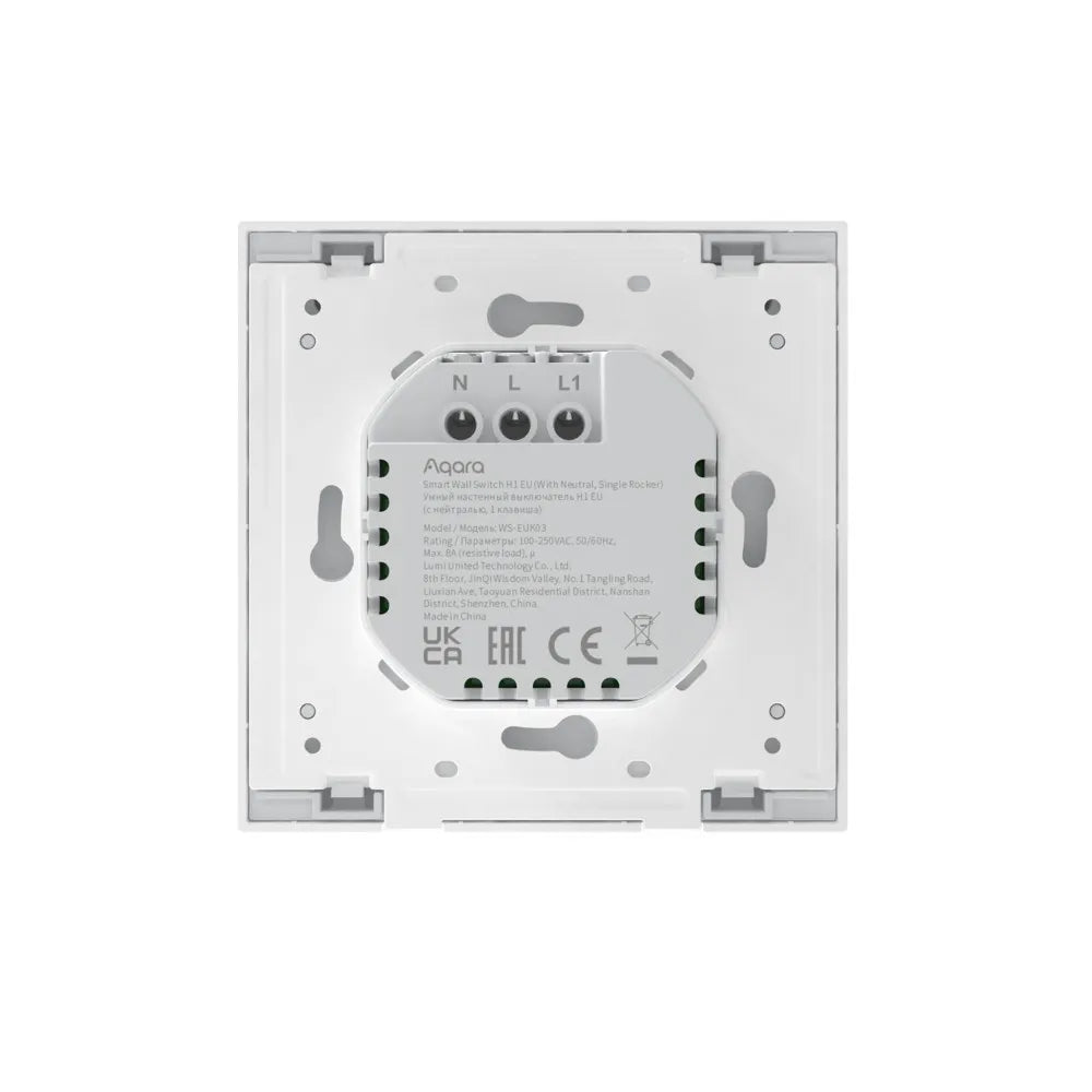 Aqara Interruptor Inteligente Com Neutro 1 Canal Zigbee em Branco - Aqara H1、mySite、fannypackpong