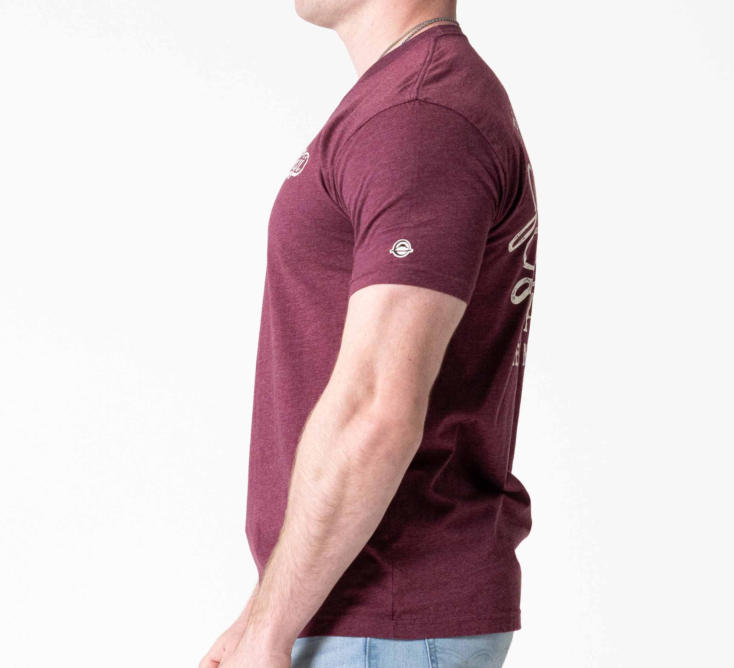 Jiu Jitsu Flow T-Shirt Maroon、mySite、gigharbornorthrealestate