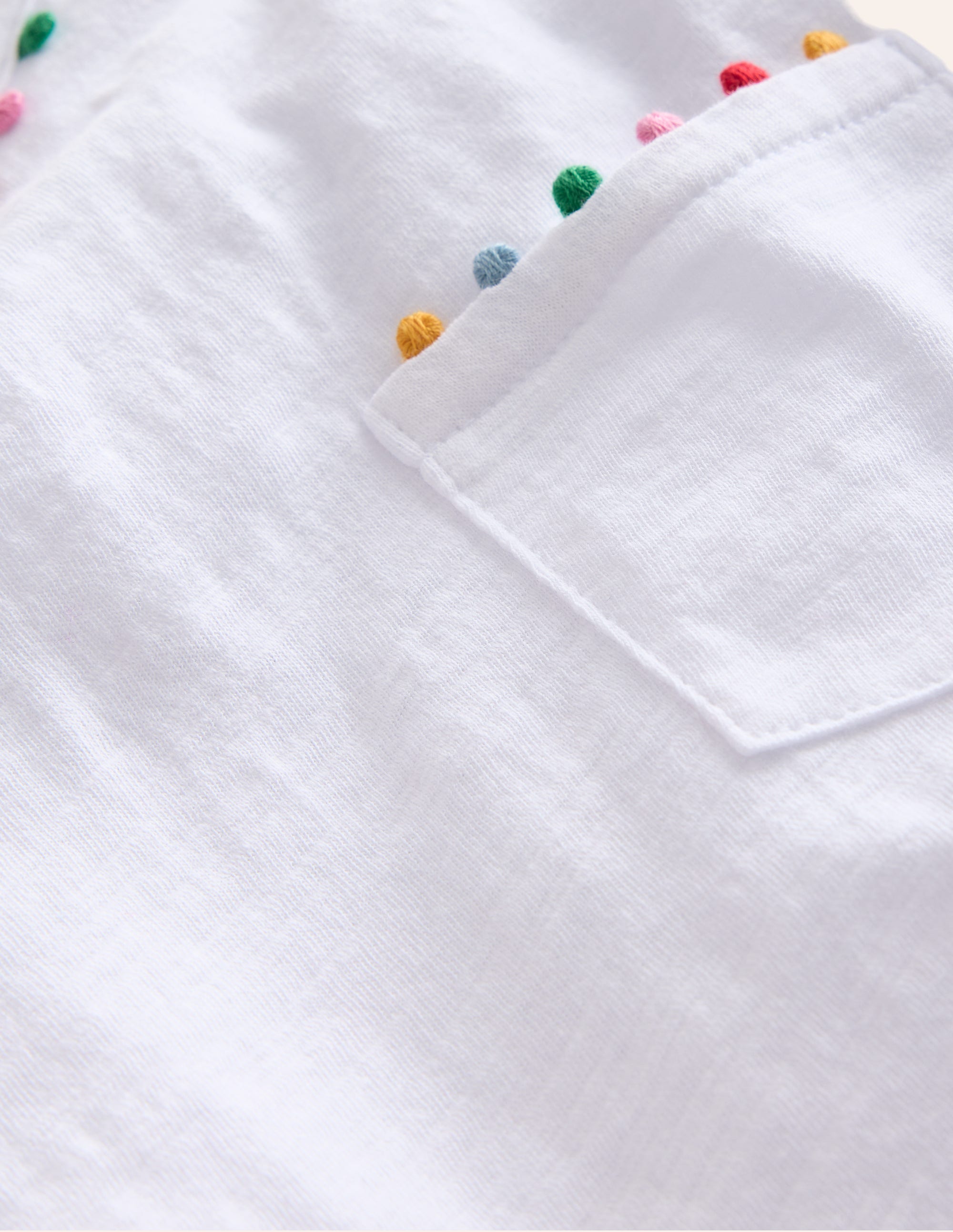 Ali Long Sleeve Pom T shirt-White、mySite、ashleygrahame