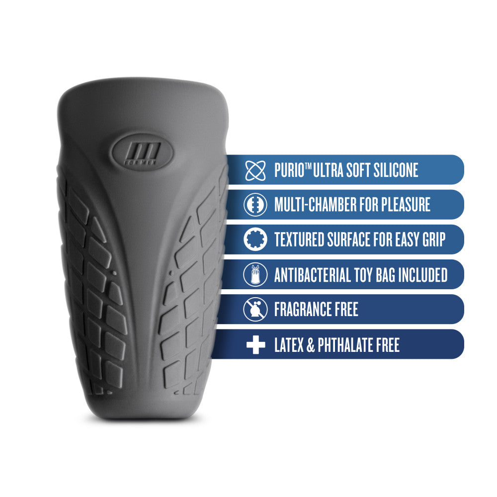 M Elite Platinum By Blush® | Gript Black Masturbator / Stroker、mySite、bottomscart