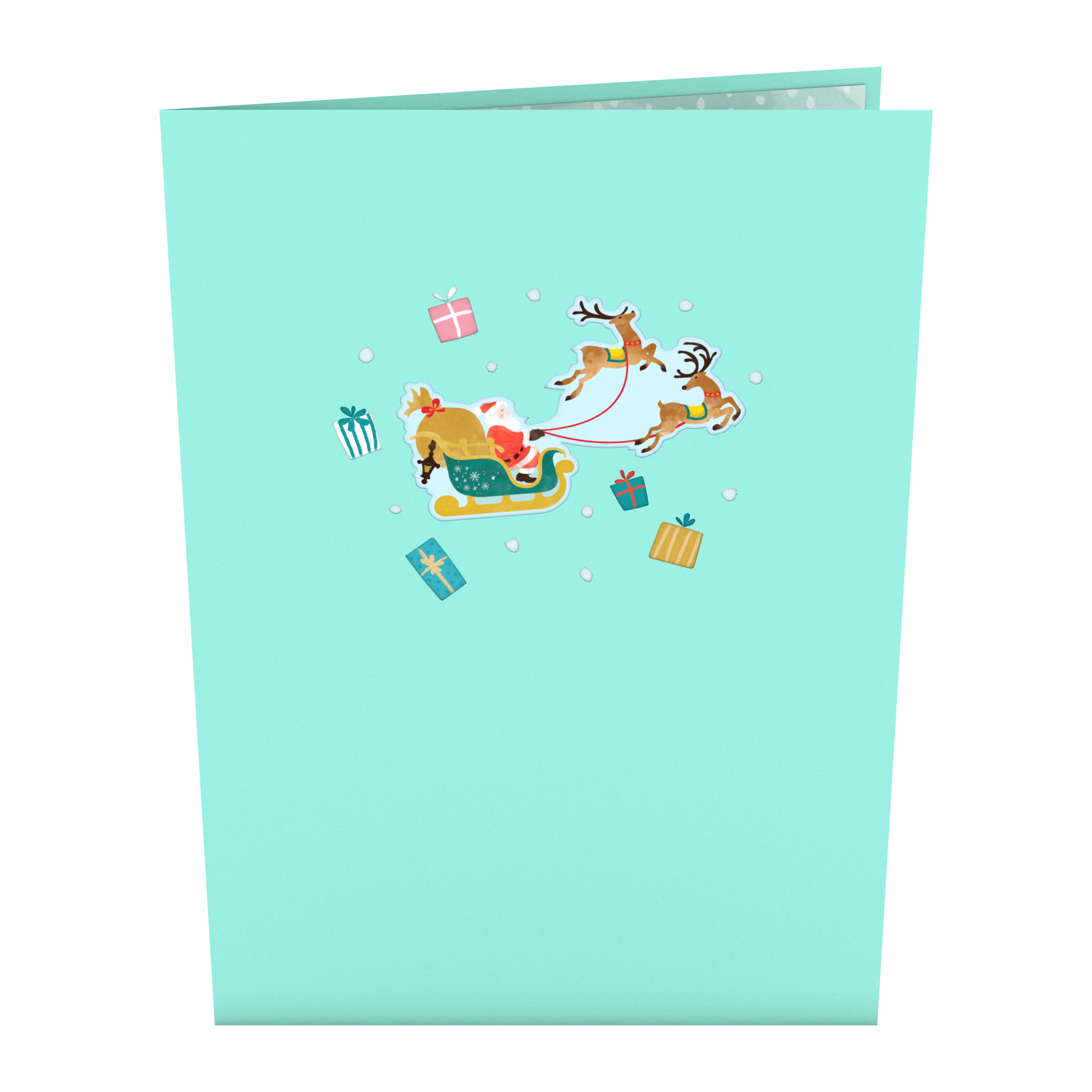 Santa Sleigh Pop-Up Card、mySite、solidvoid