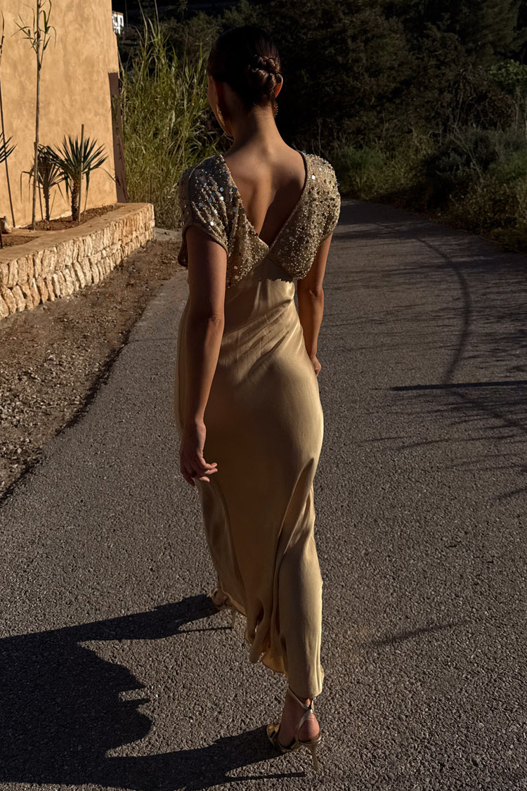 Gold Sequin Elodie Dress、mySite、solidvoid