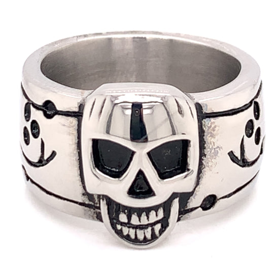 Stainless Steel Polished Skull Ring / KRJ2284、mySite、dreamappss