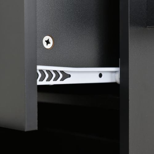 Rolling Mobile Kitchen Island with Solid Wood Top and Locking Wheels,52.7 Inch Width,Storage Cabinet and Drop Leaf Breakfast Bar,Spice Rack, Towel Rack & Drawer (Black)、、casual