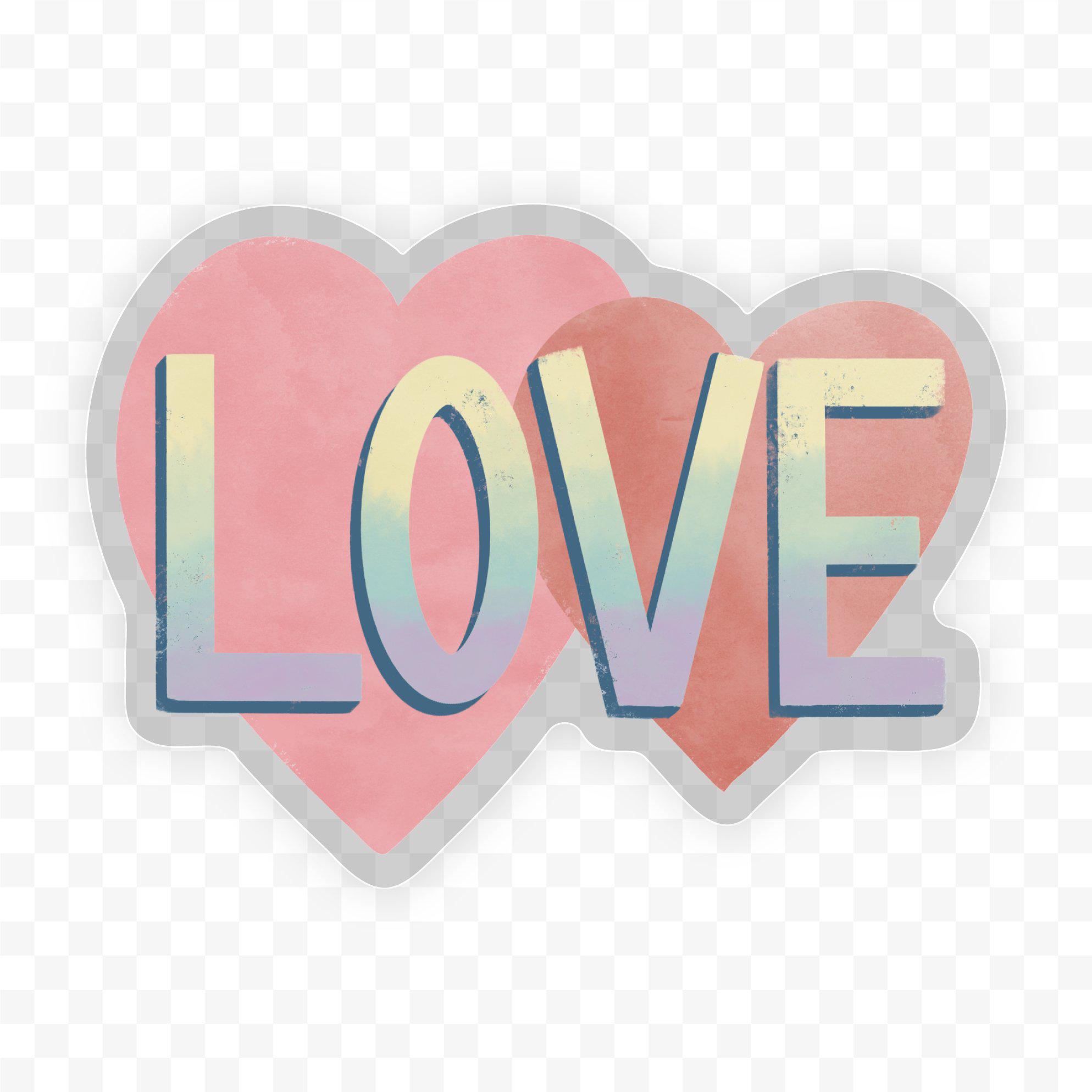  Love - Clear Sticker、mySite、elrpsem3k