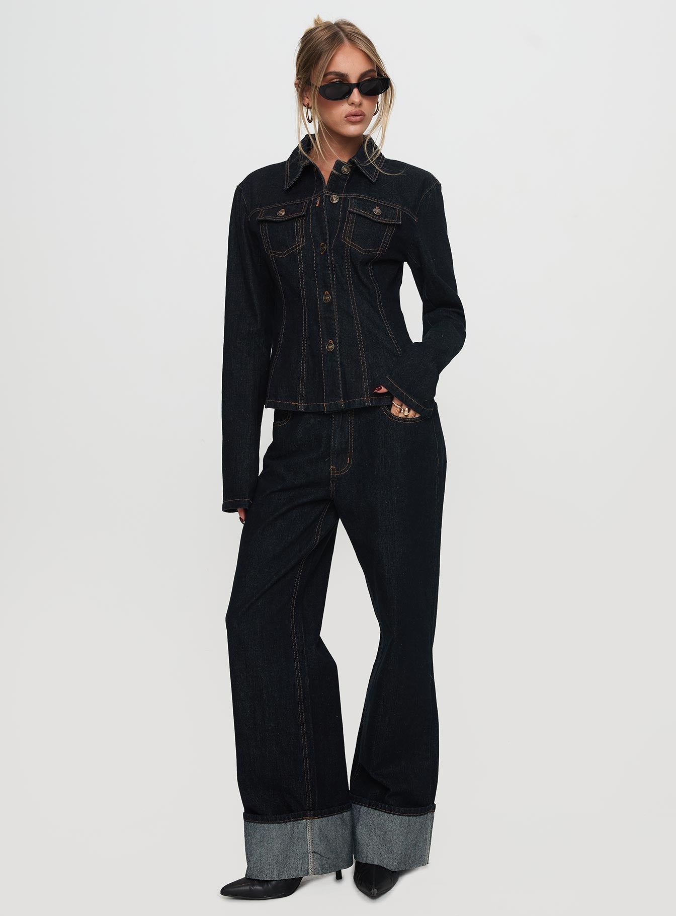 Rider Denim Jacket Dark Denim、mySite、solidvoid