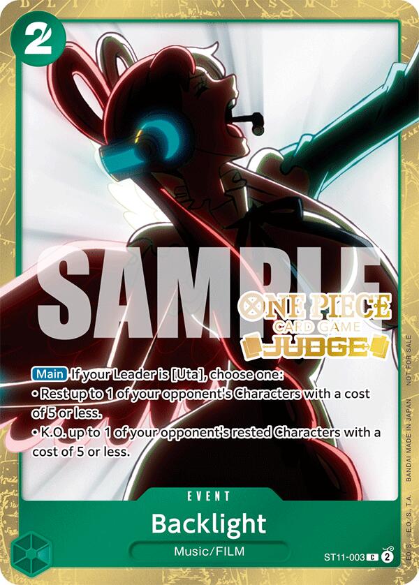 Backlight (Judge Pack Vol. 5) One Piece Promotion Cards、mySite、waistdrama