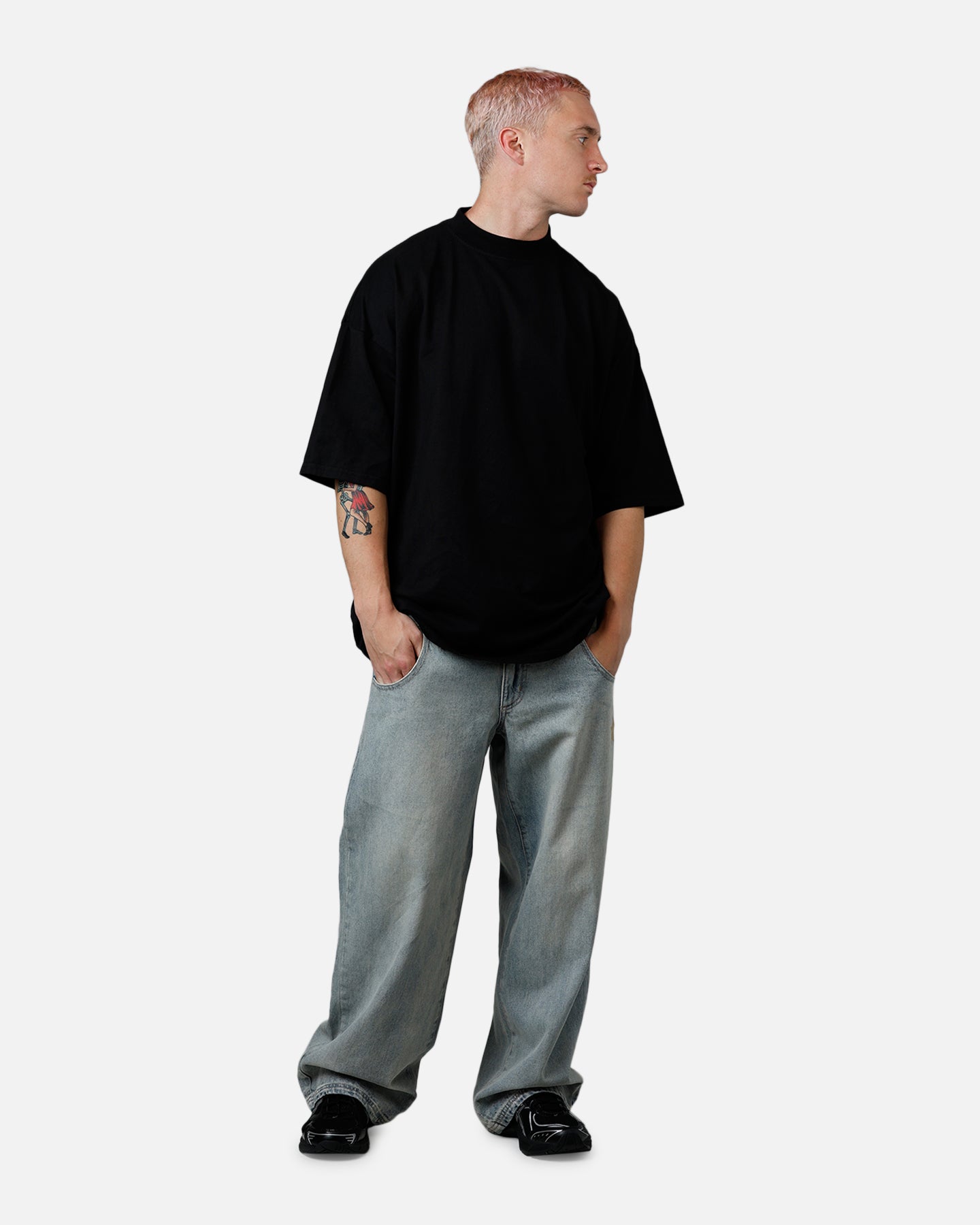 Culture Kings Everyday Mock Neck T-Shirt Black、mySite、zt4zffjzw