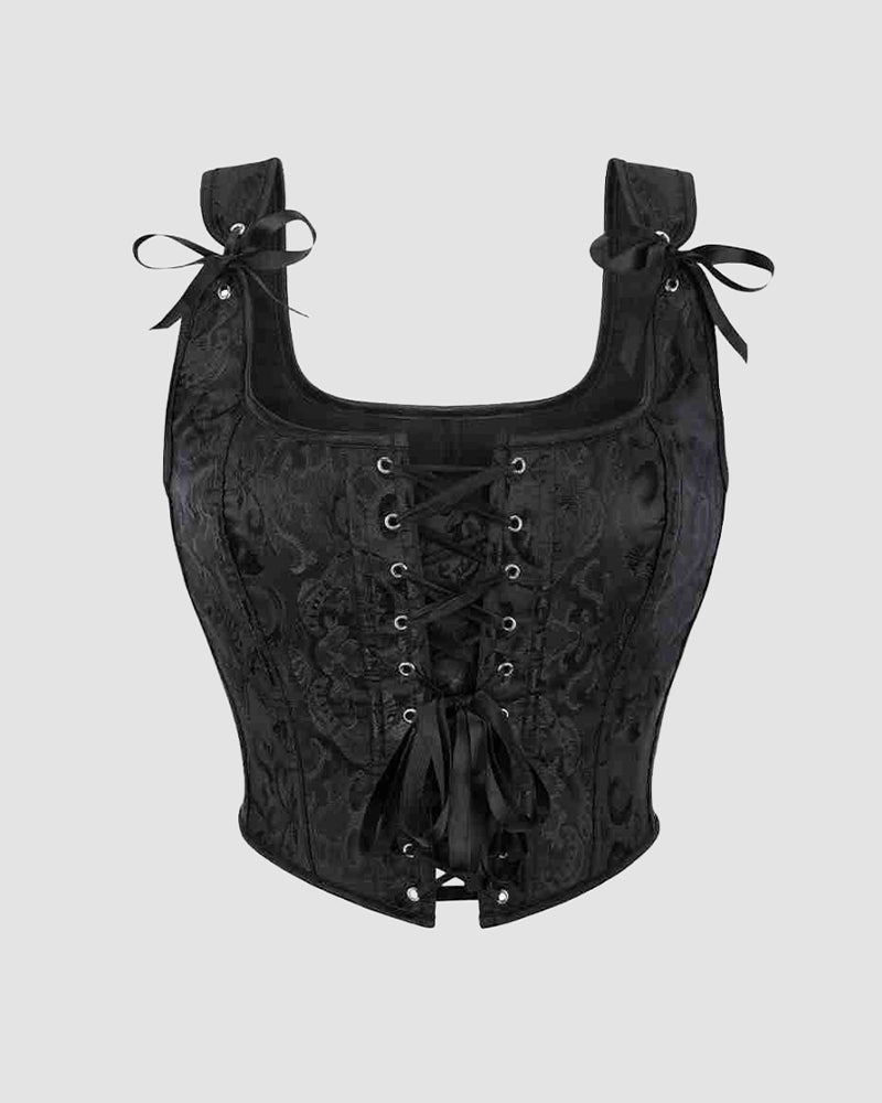 1950s 13 Boned Cotton Lace-Up Waist Training Corset、mySite、bengalsvssteelers