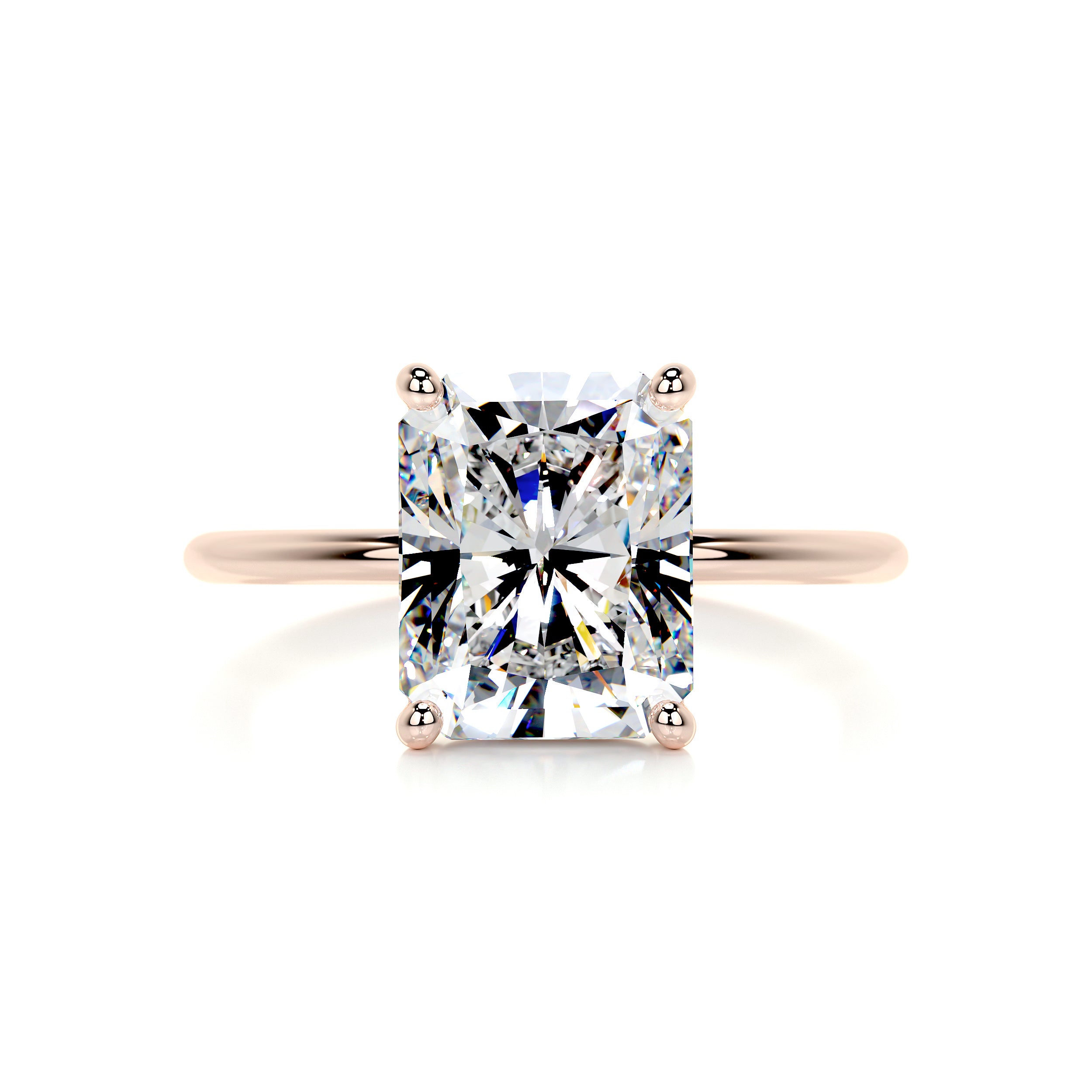 Harper Moissanite Ring -14K Rose Gold、mySite、hinf8tx79