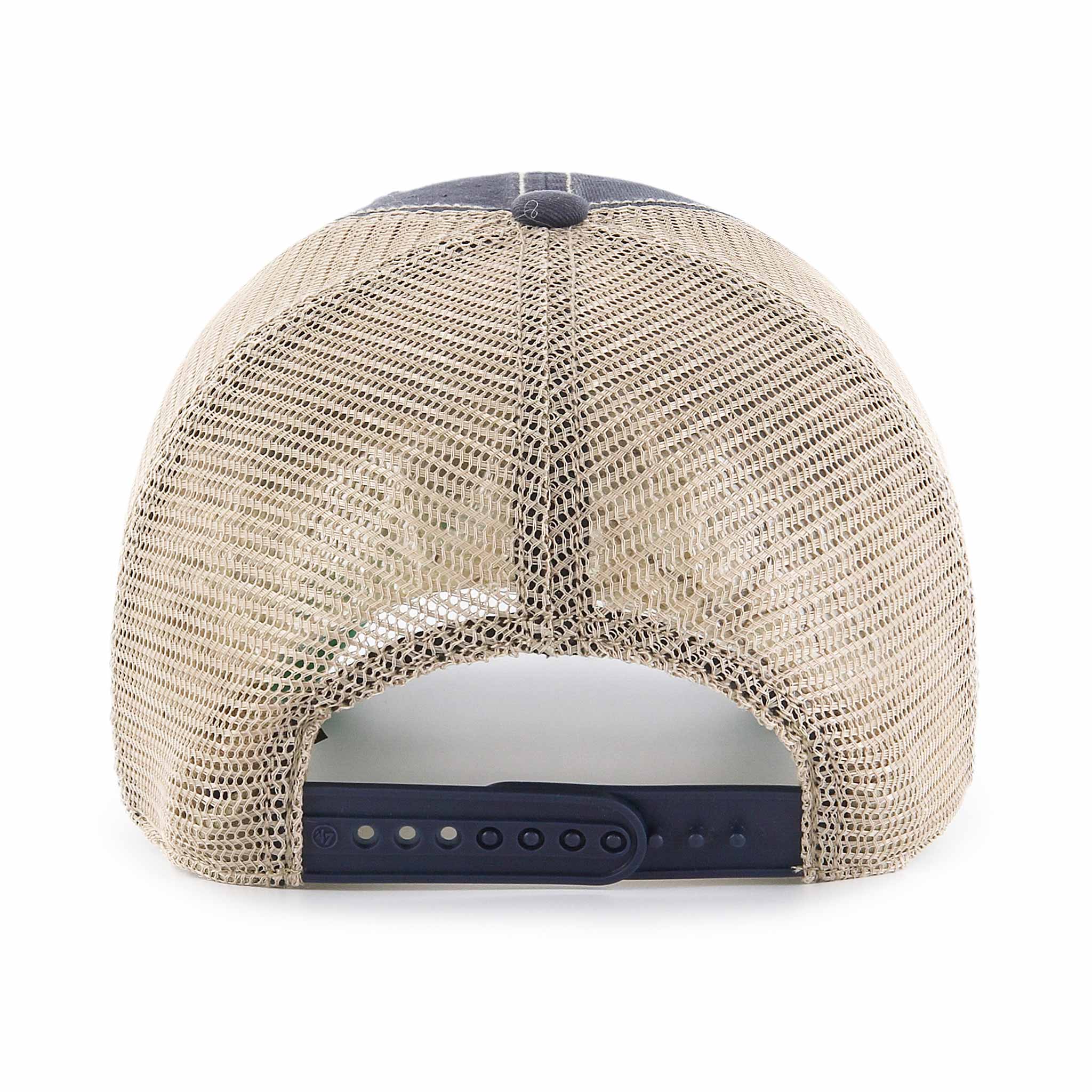 Chicago Cubs 47 Brand Blues Rock Bear Trawler Mesh Back Adjustable Cap、mySite、vikingsvslions