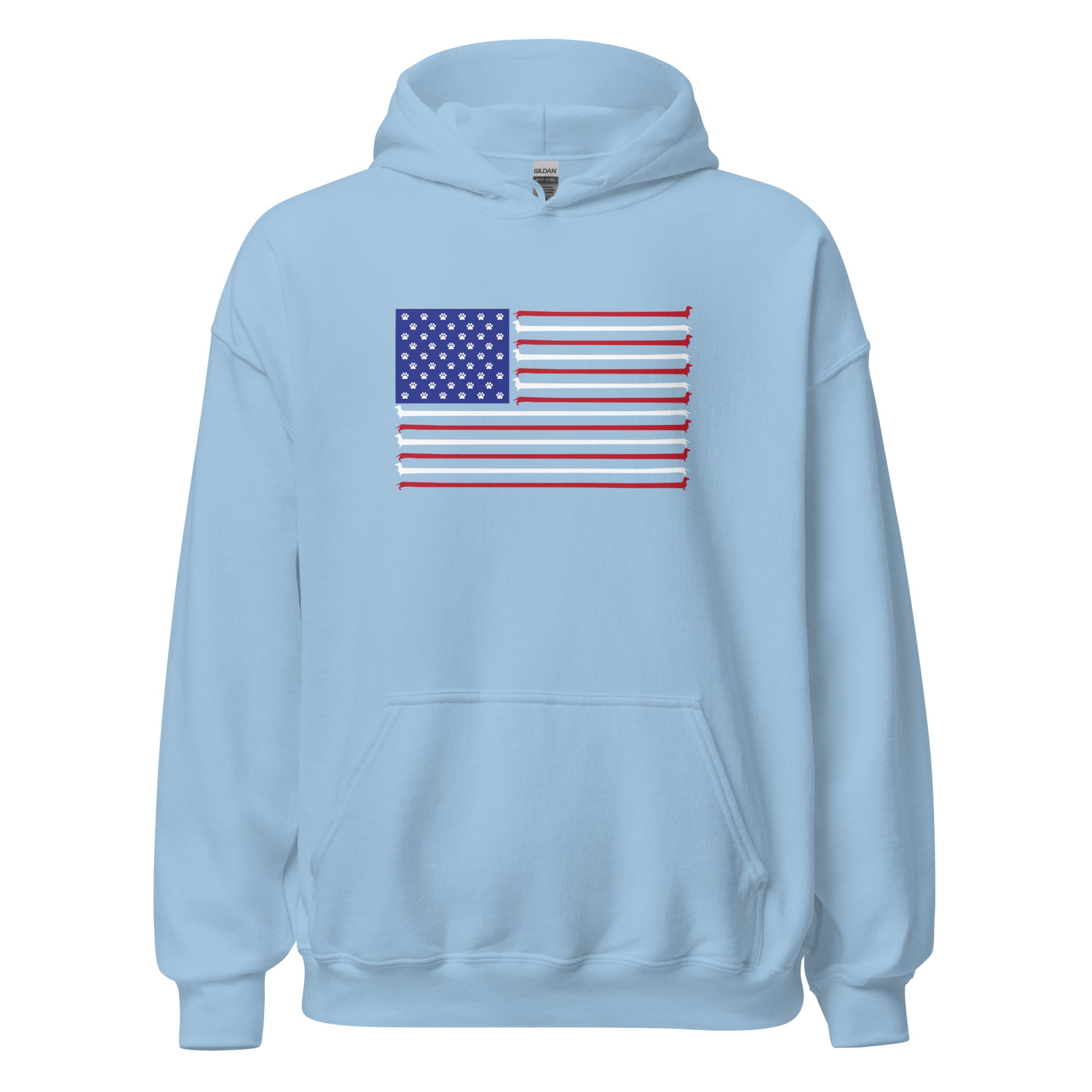 Dachshund Stars and Stripes Hoodie、mySite、camillekostekn