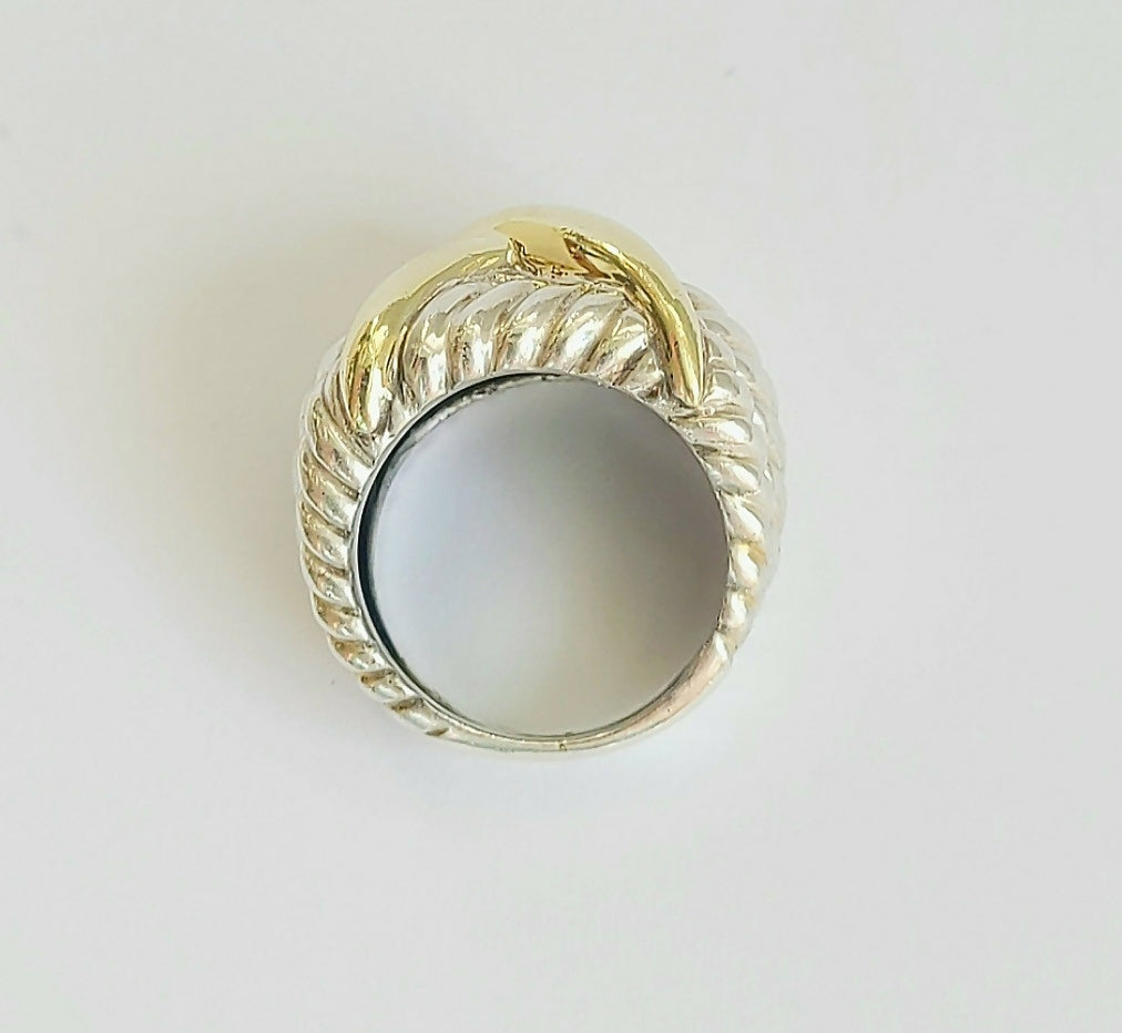 David聽Yurman聽Triple聽Cable聽Gold聽X聽Wide聽Ring、mySite、hinf8tx79