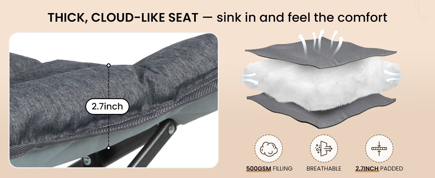 padded double chair room