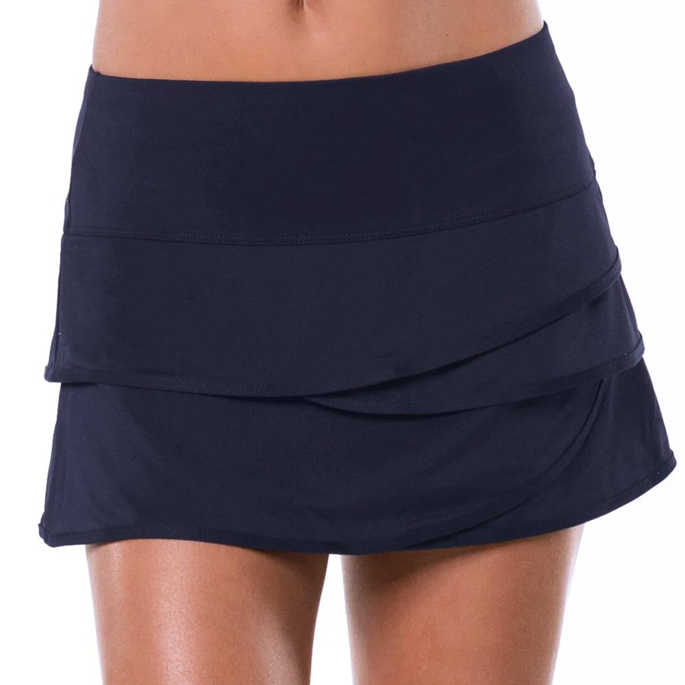 Lucky in Love Women's Essentials Scallop 12.5 Skort - Midnight