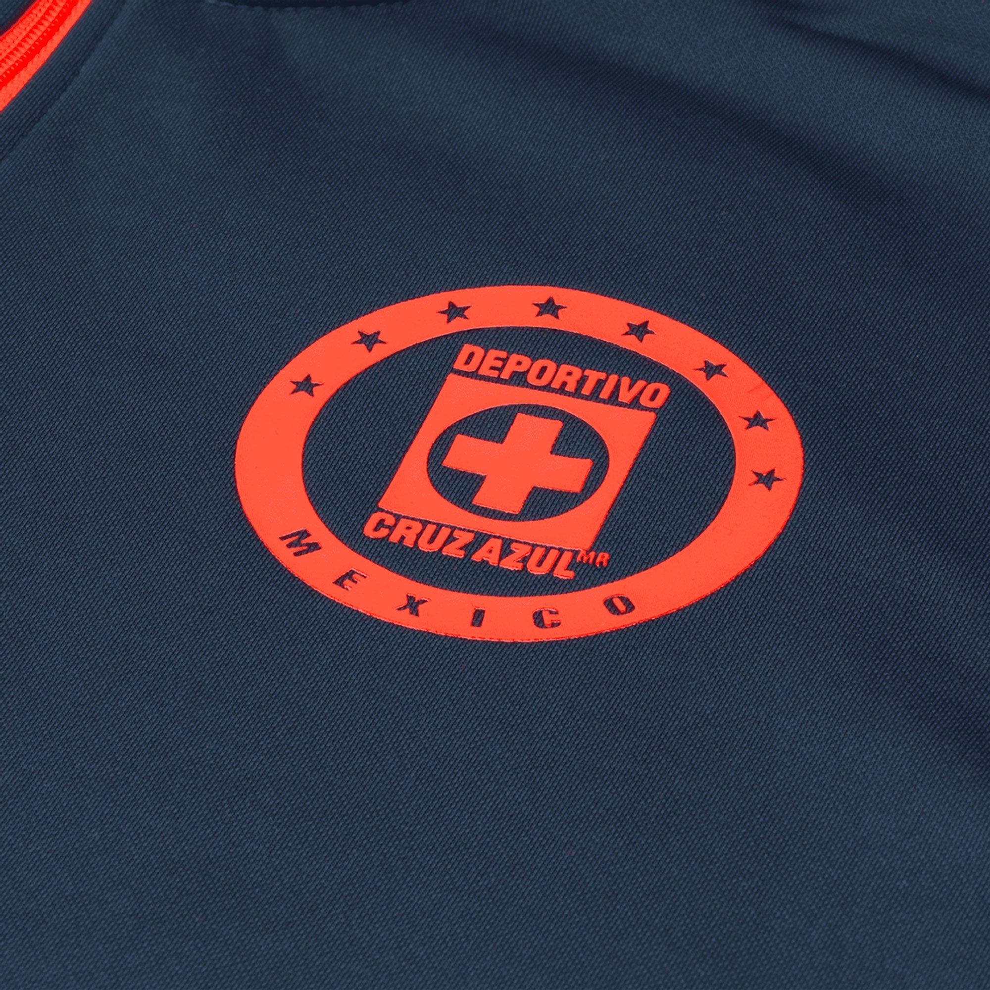 Joma Men's Cruz Azul 2021/22 1/4 Zip Sweatshirt Navy/Orange Red、mySite、noshort