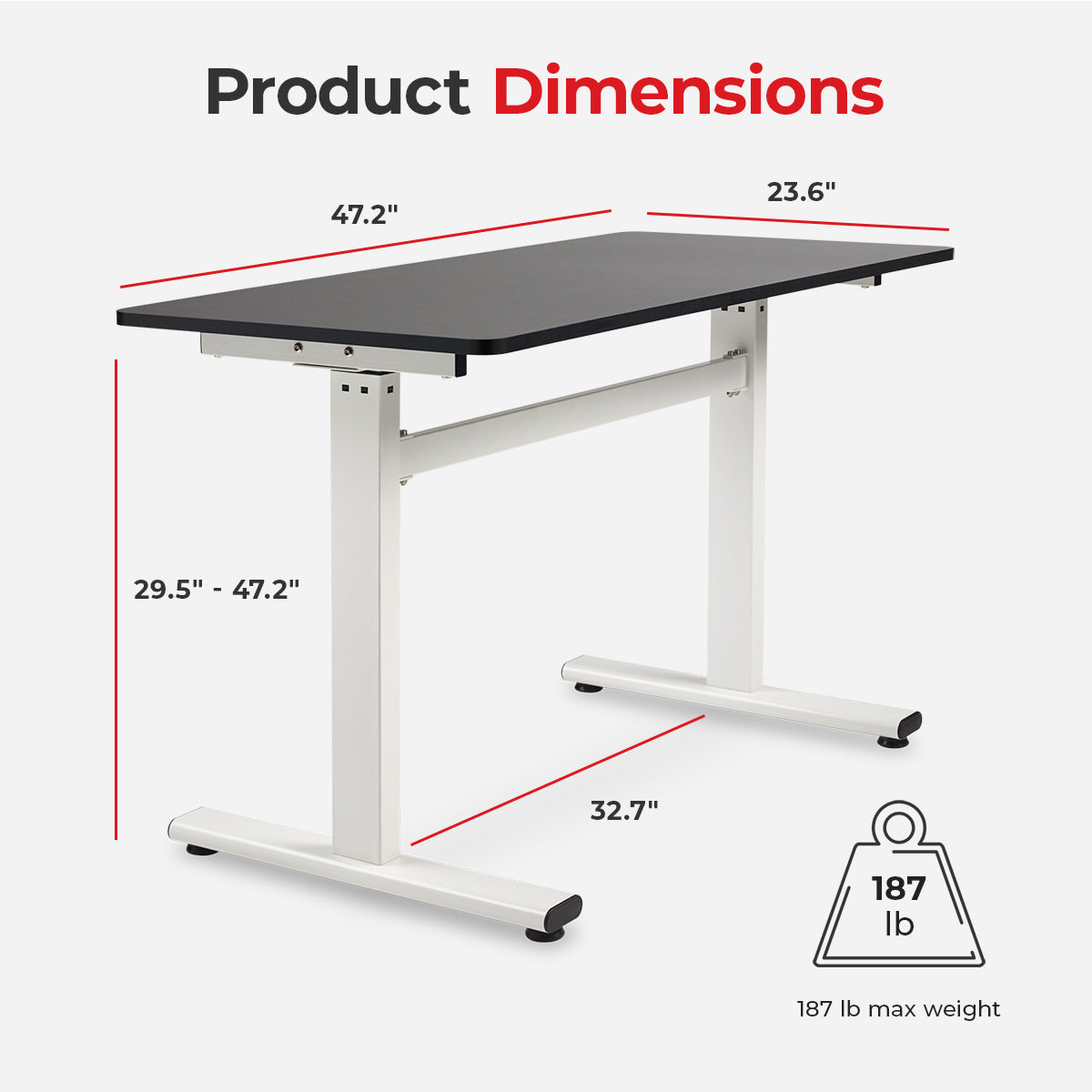  Multi-Purpose Air-Drive Adjustable Standing Desk、mySite、ghnorth