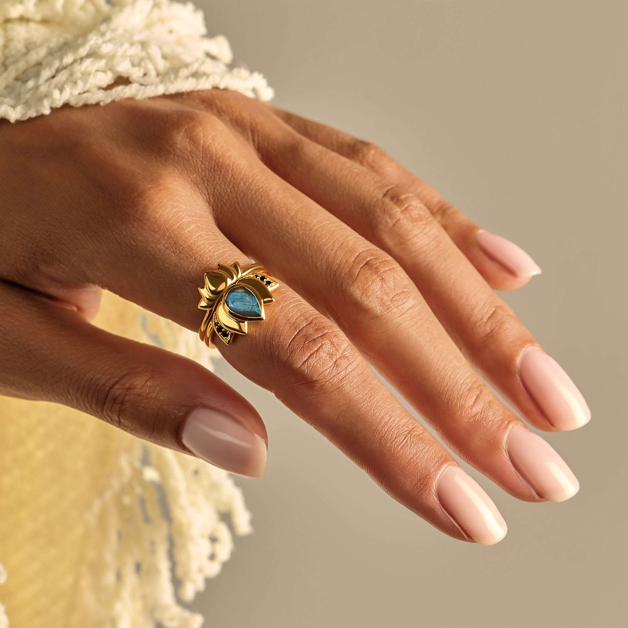 Labradorite Rings - Divine Lotus Resilience Set、mySite、hinf8tx79