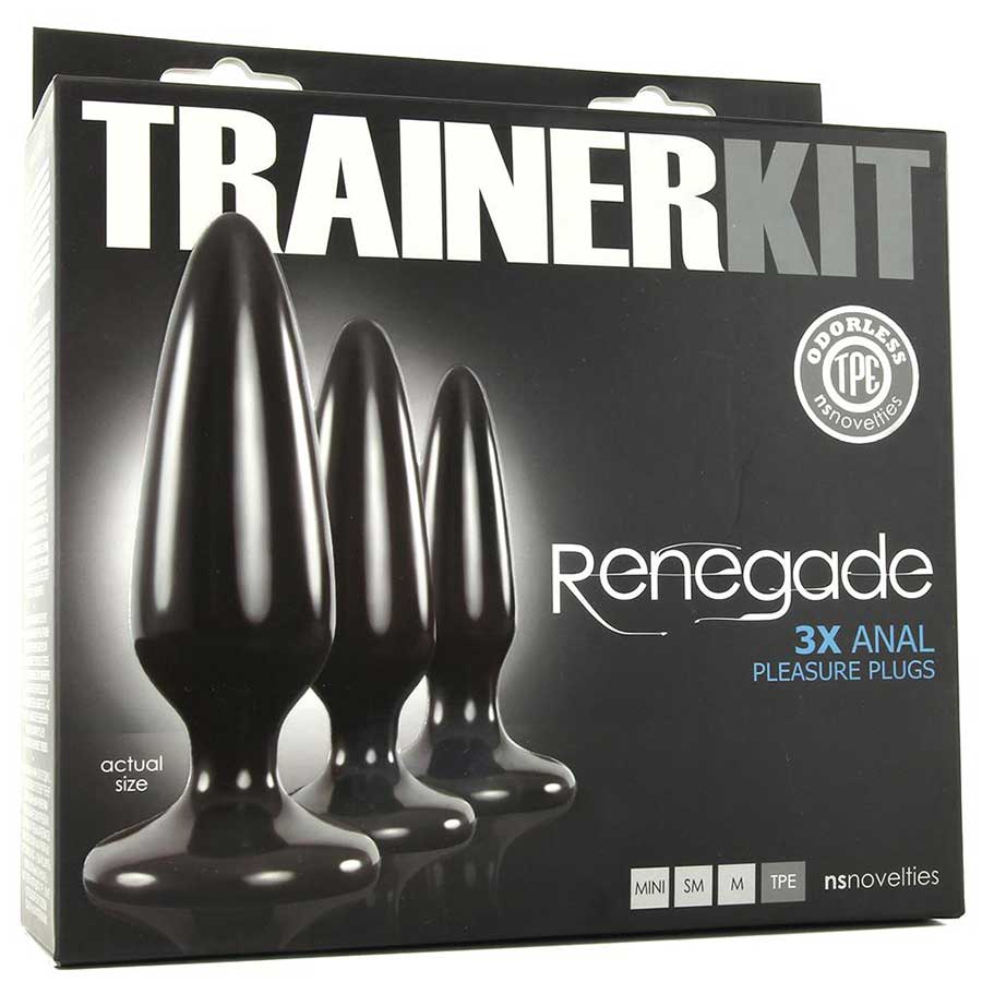 Renegade 3X Anal Trainer Pleasure Plug Kit Black by NS Novelties、mySite、bottomscart
