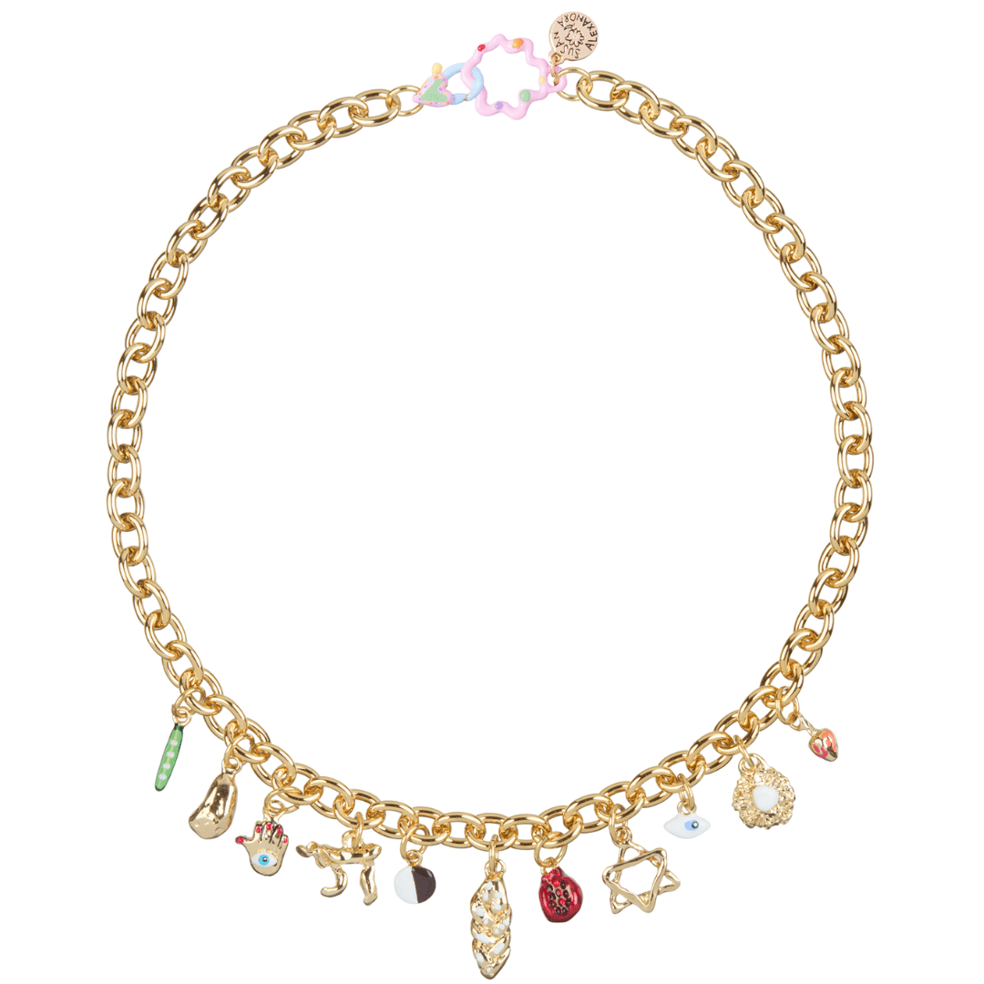 Jewish Gilt Necklace by Susan Alexandra - Bronze、mySite、topwebapps