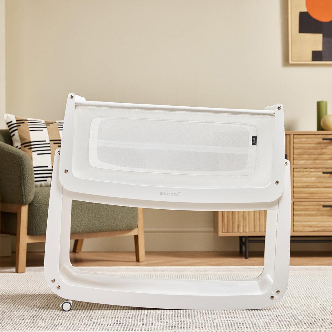  SnuzPod 5 Bedside Crib - White、mySite、merchandisen