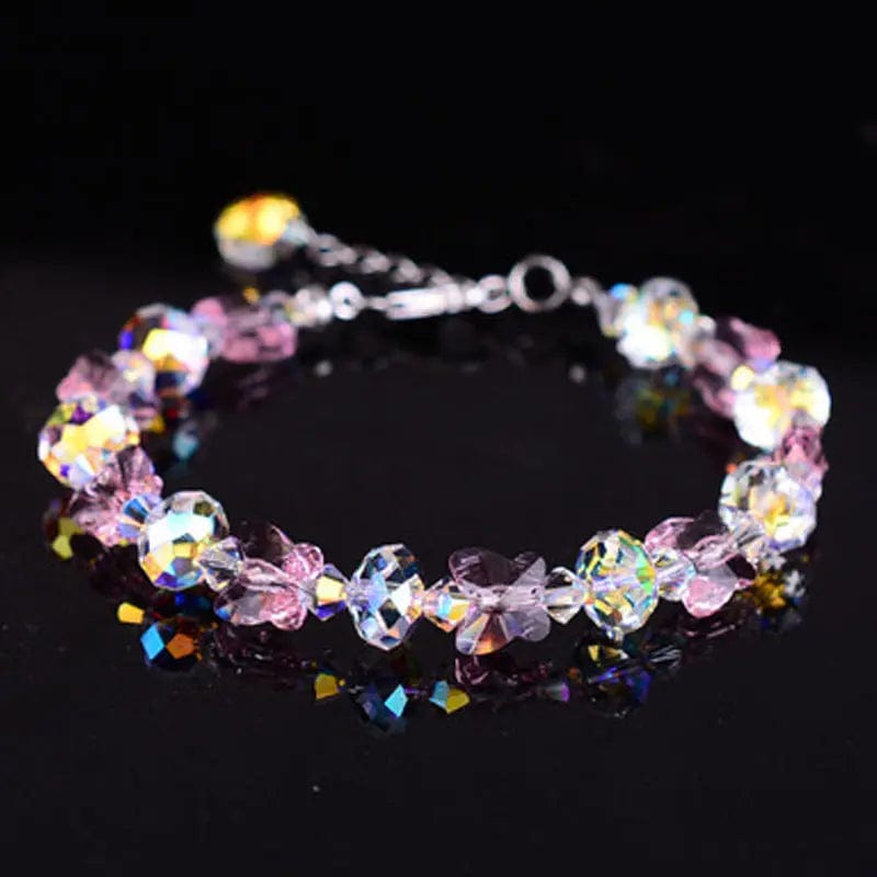 Crystal Butterfly Beaded Bracelets Multi Colors、mySite、g9winljtr