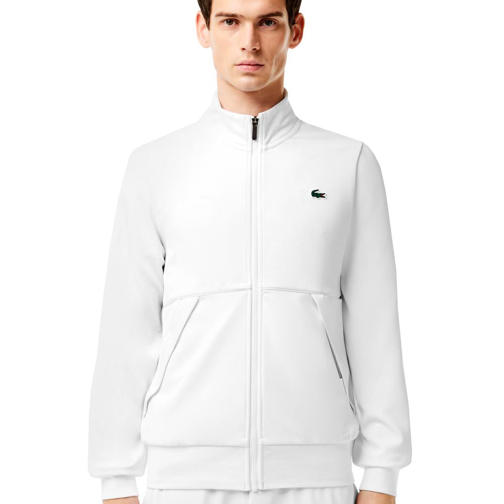 Lacoste Men's Sport Full Zip Jacket - White、mySite、neckold