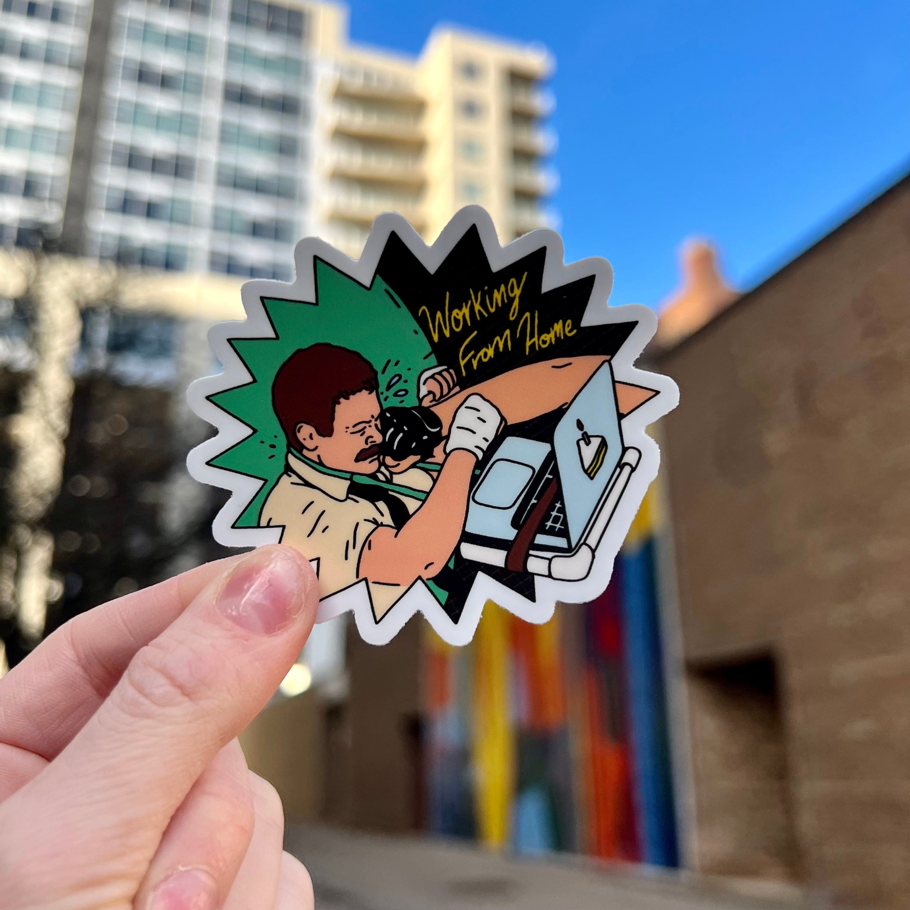  Working From Home Frankie Lapenna Greenscreen Sticker、mySite、ghnorth