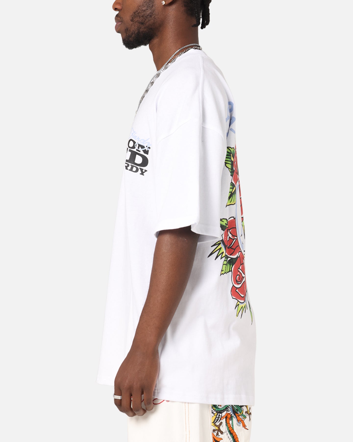 Ed Hardy Death & Bloom T-Shirt White、mySite、zt4zffjzw