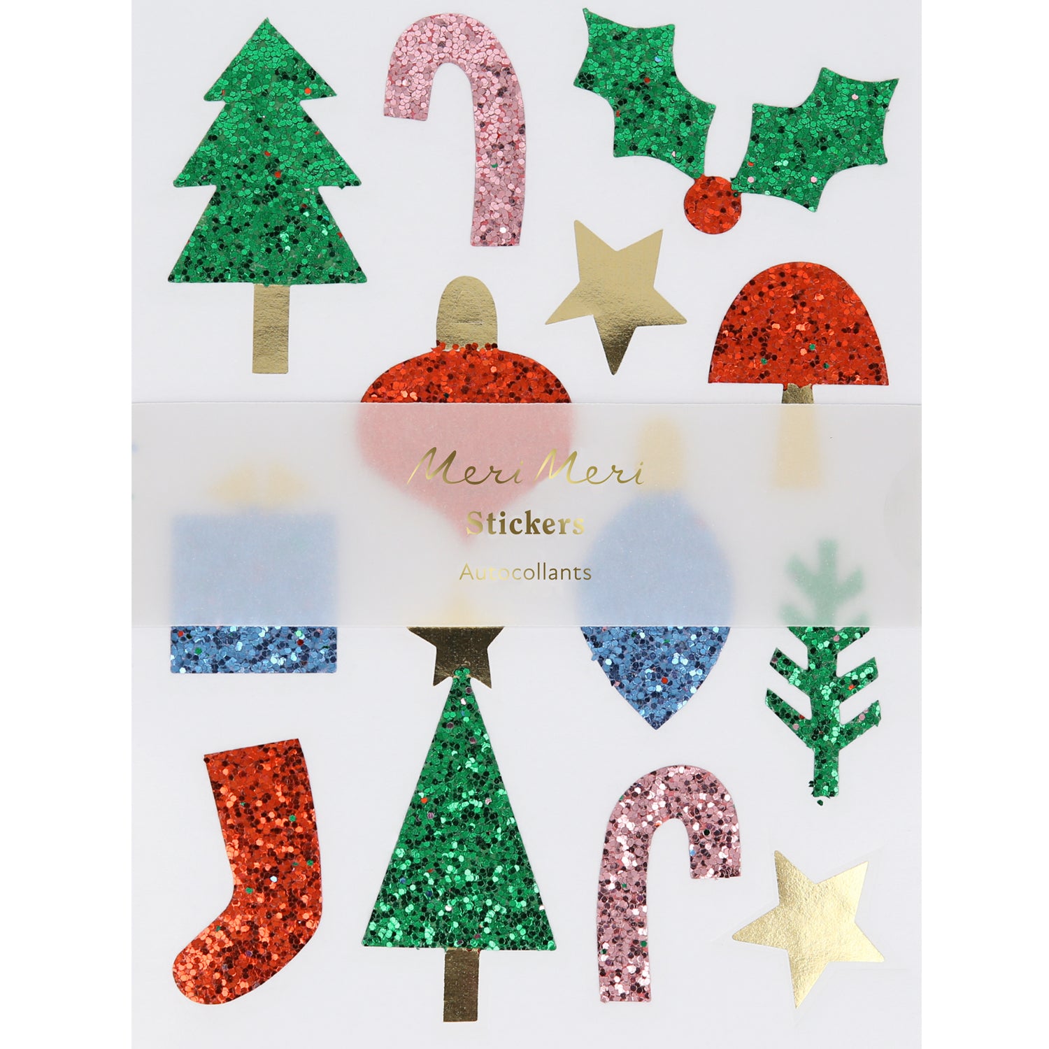  Christmas Icon Chunky Glitter Sticker Pack、mySite、ghnorth