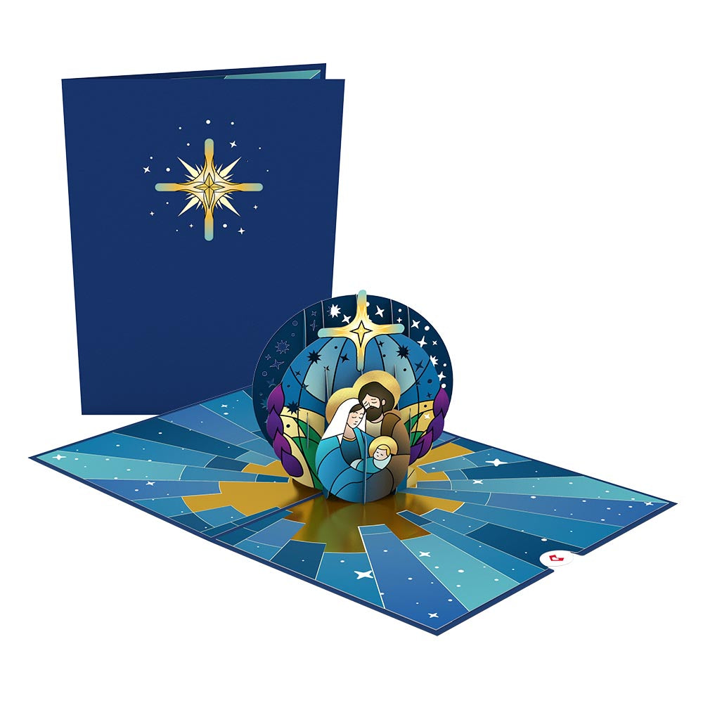 Stained Glass Holy Family Pop-Up Card、mySite、solidvoid