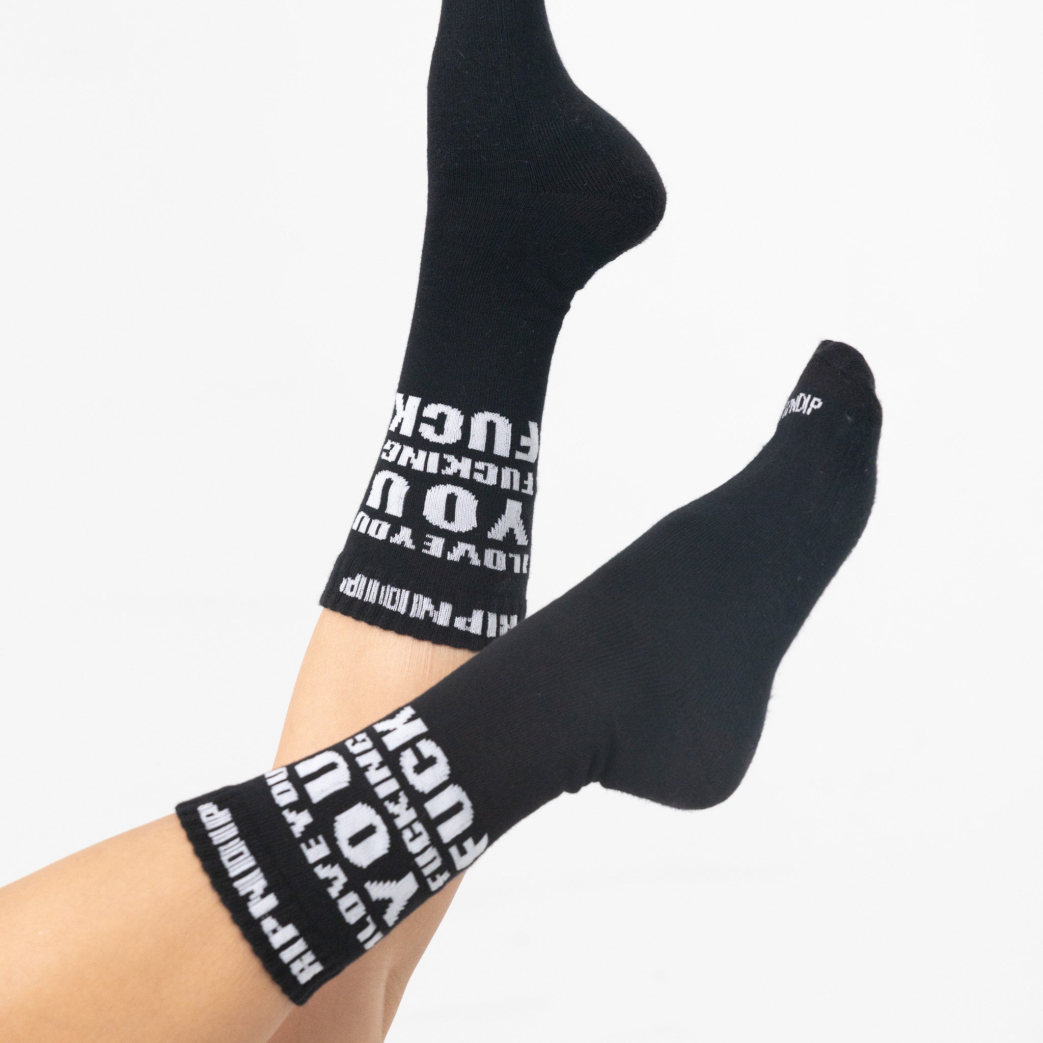  ILY Fuckin Fuck Socks (Black)、mySite、merchandisen