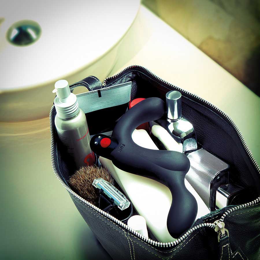 Fun Factory Duke Vibrating Silicone Prostate Massager & Anal Stimulator Navy Blue、mySite、bottomscart