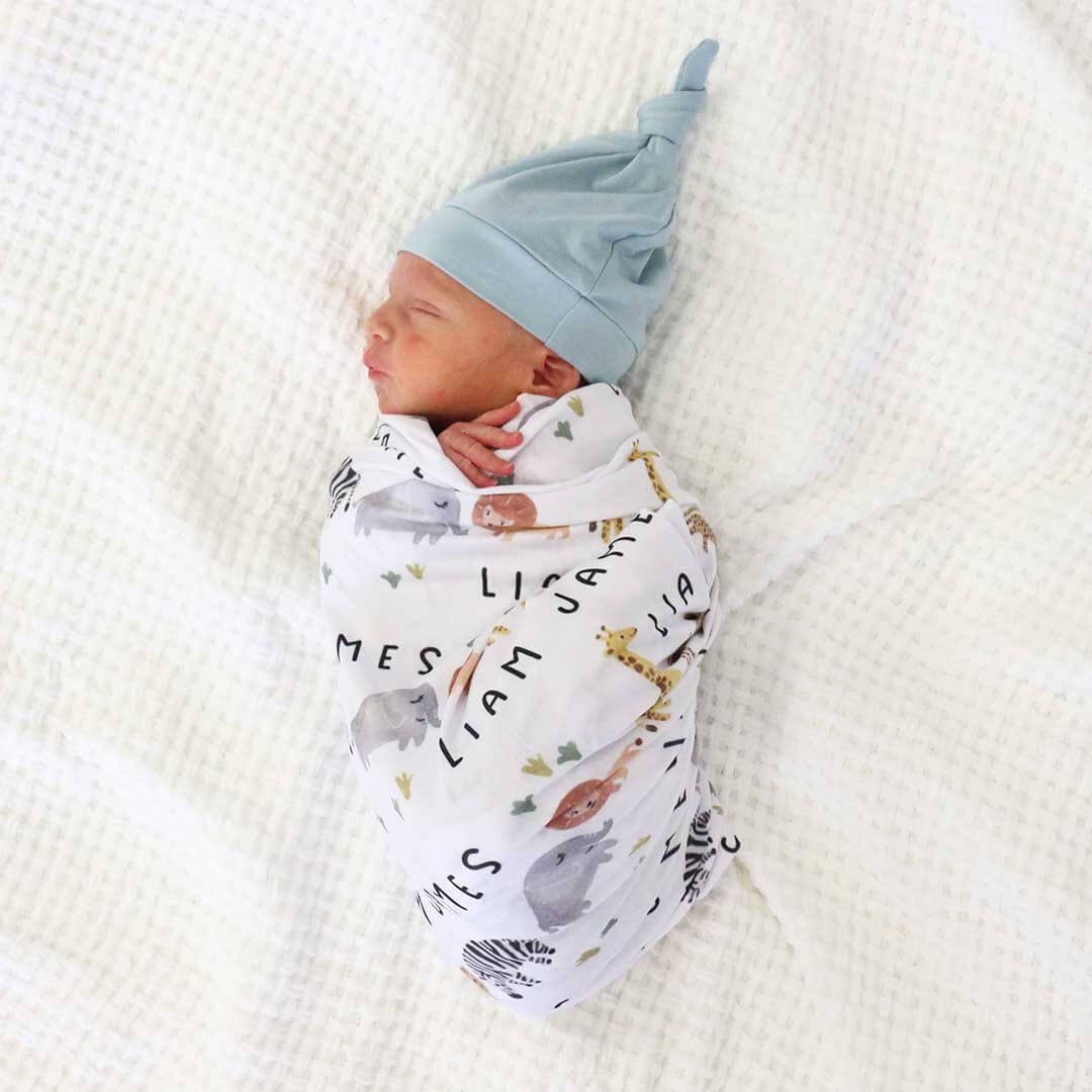  Safari Party Personalized Baby Name Swaddle、mySite、layawaytickets