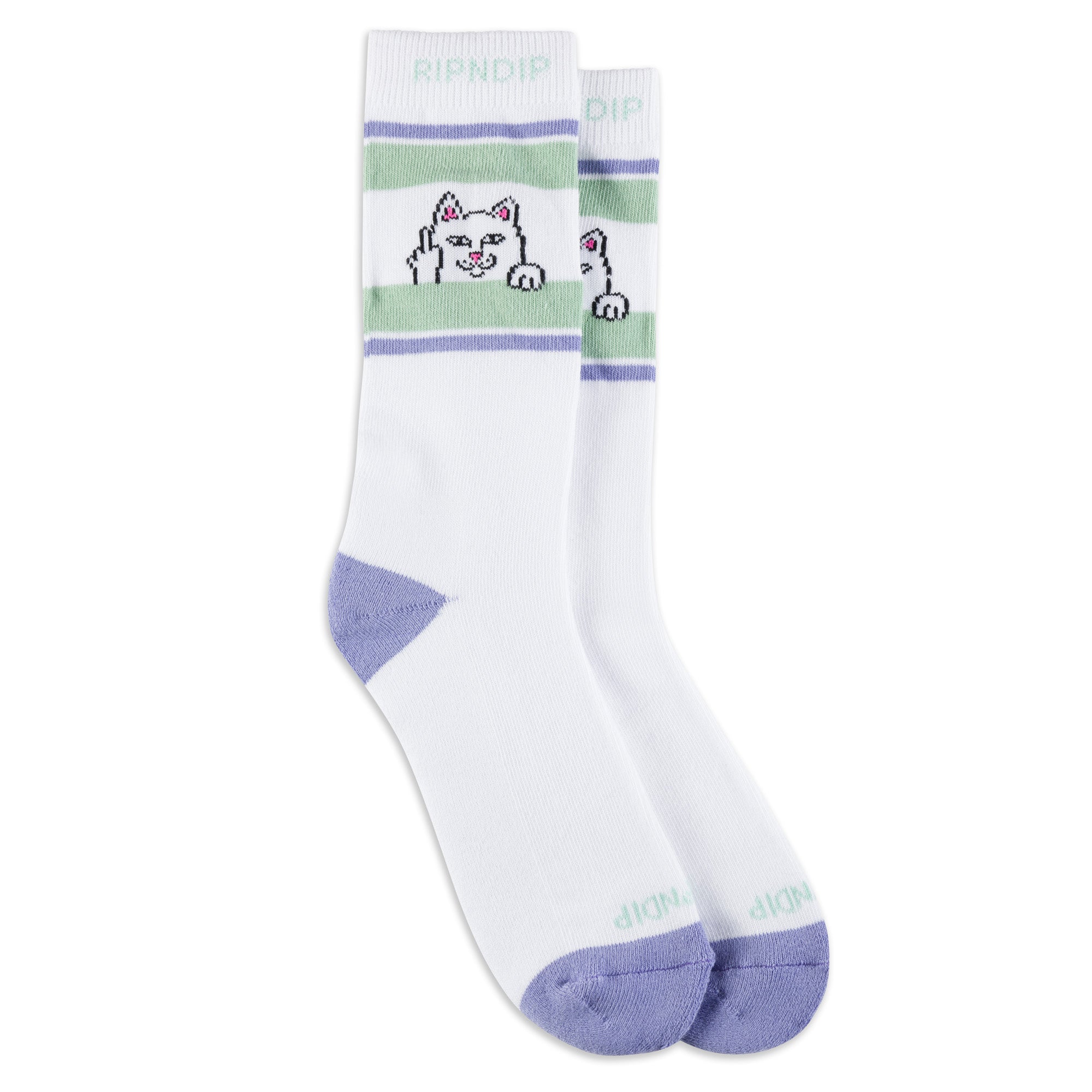  Peeking Nermal Socks (Lilac/Sage)、mySite、merchandisen