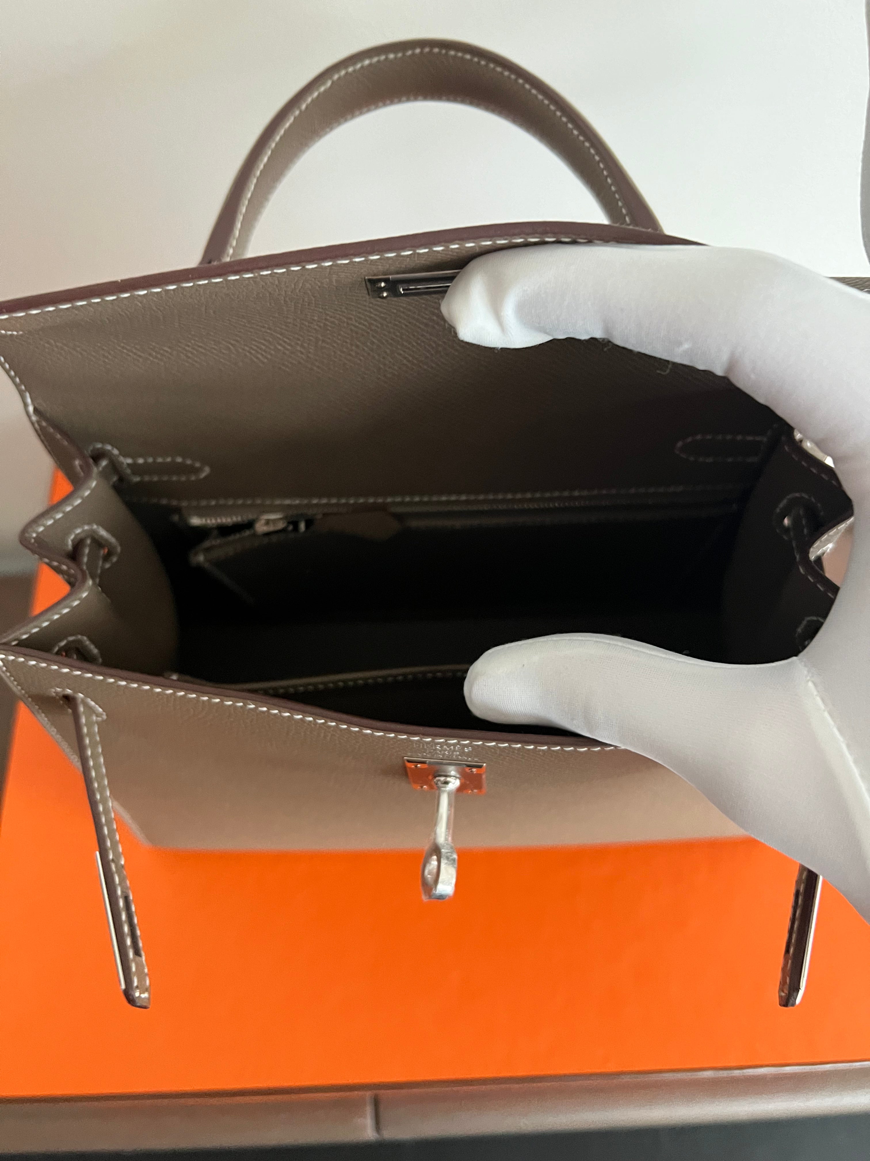 Hermès Kelly 25 Sellier Epsom Etoupe PHW、mySite、garminoutage.com