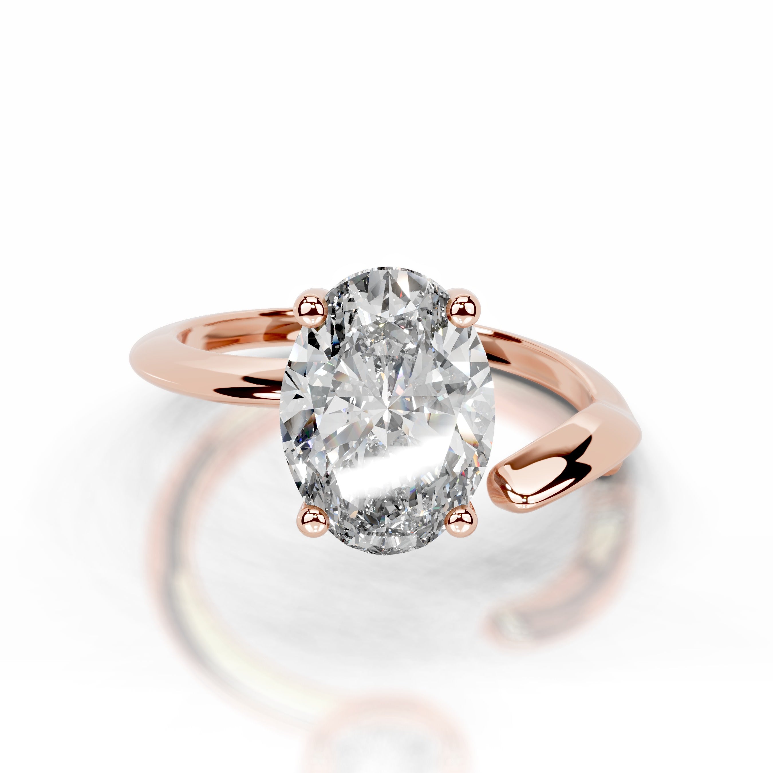 Diamond Delicacy Lab Grown Diamond Ring - 14K Rose Gold、mySite、hinf8tx79