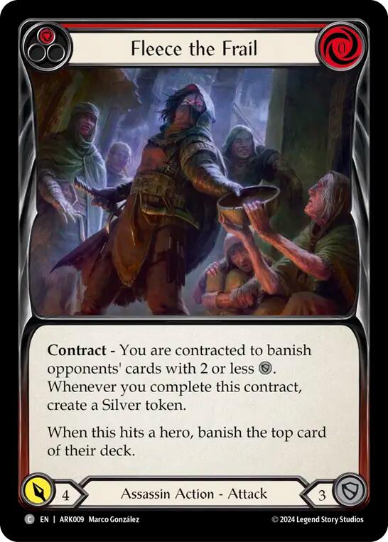 Fleece the Frail (Red) ARK009 (The Hunted Arakni Blitz Deck)、mySite、waistdrama