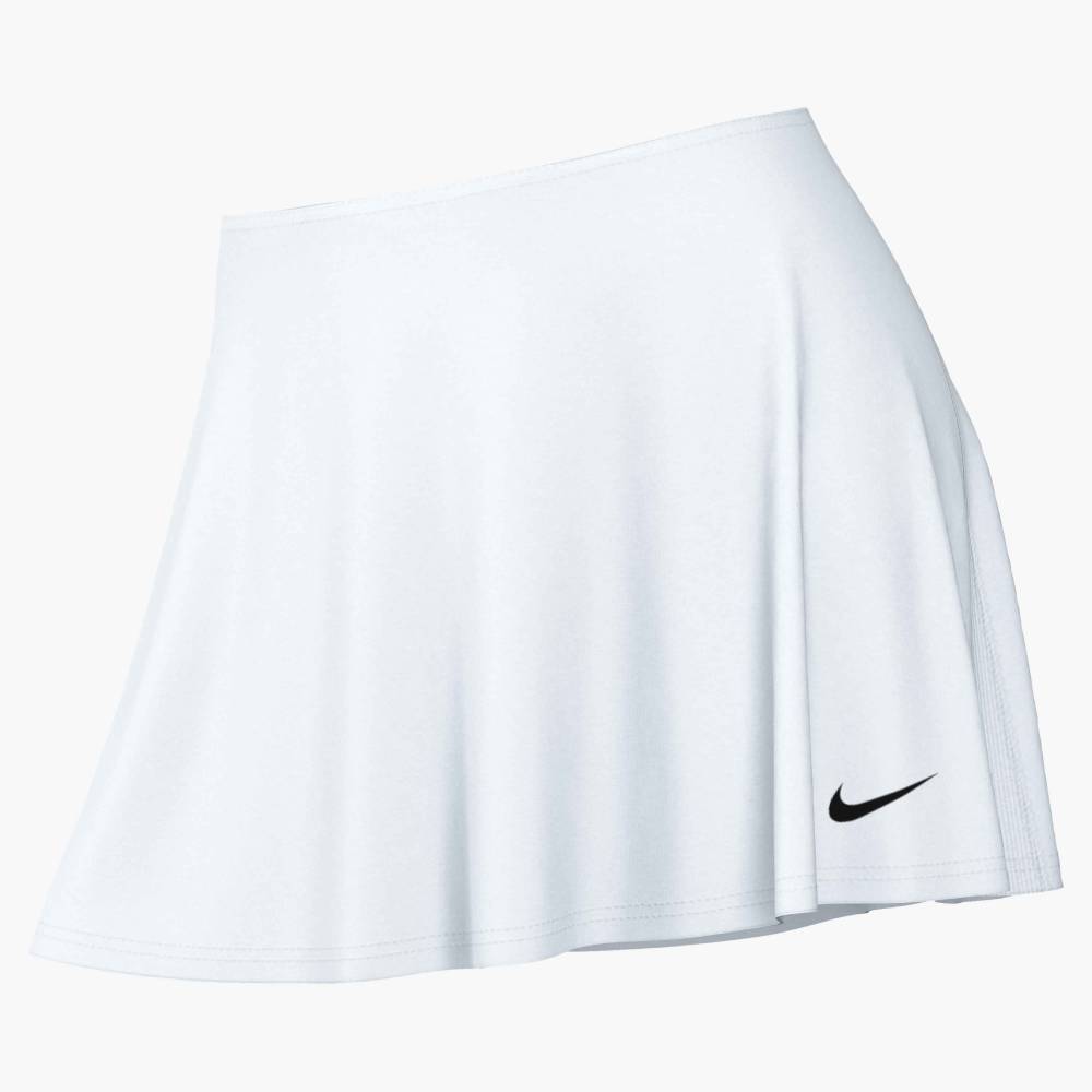 Nike Women's Dri-FIT Victory Mid-Rise Flouncy Skirt (White/Black)
