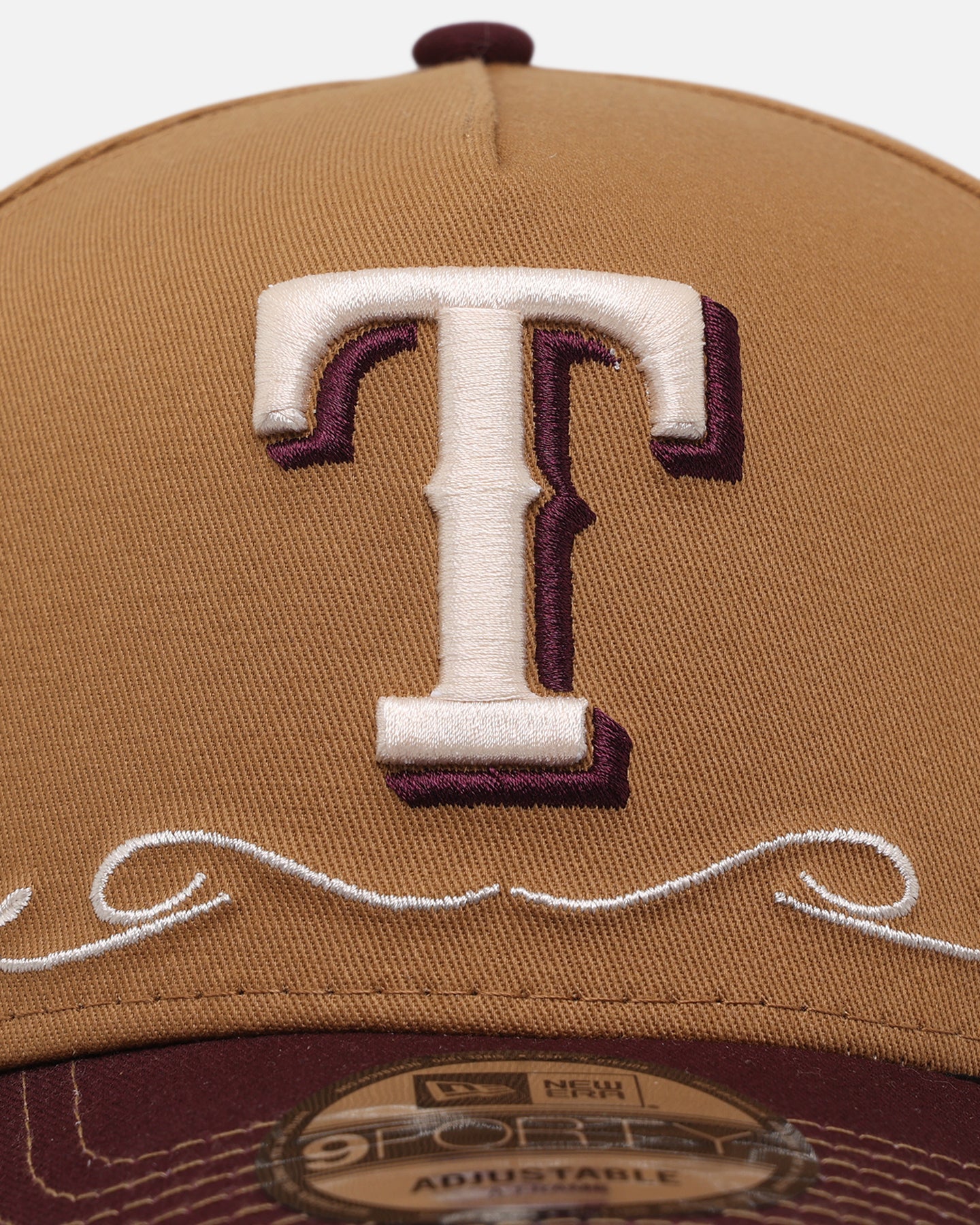 New Era Texas Rangers 'Outlaws Wheat' 9FORTY A-Frame Snapback Wheat/Maroon、mySite、zt4zffjzw