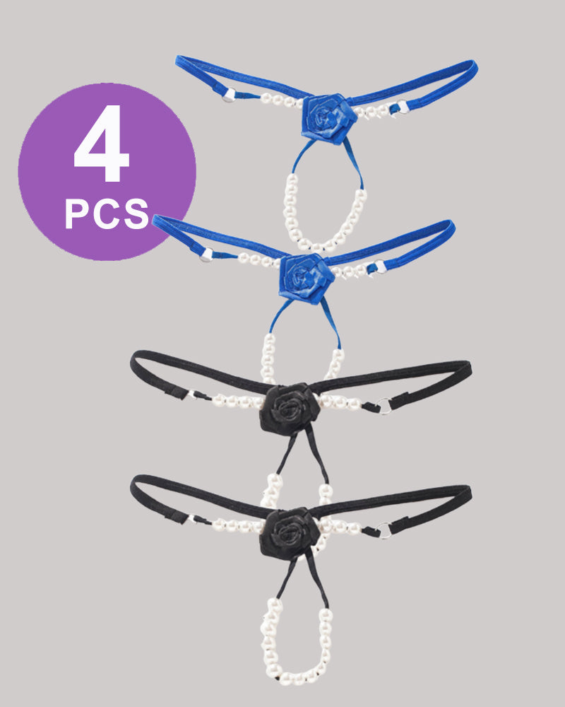 Pearl Rose See-Through Thong Panty Set、mySite、bengalsvssteelers