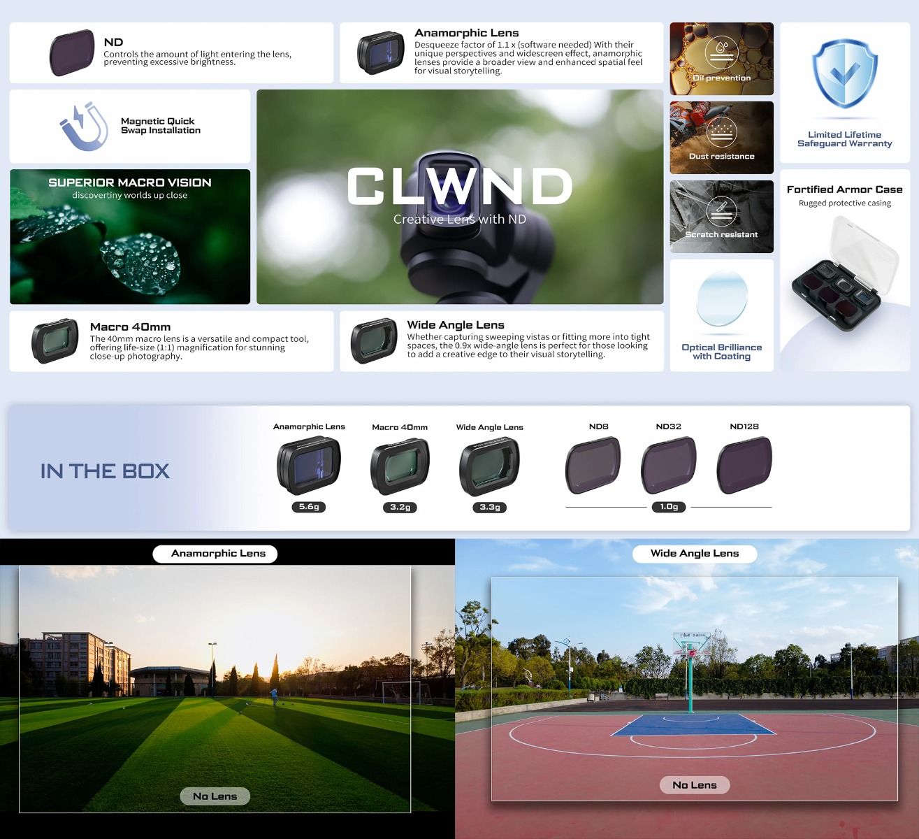 Freewell Lens & ND Filter Kit for DJI Osmo Pocket 3、mySite、camillekostekn
