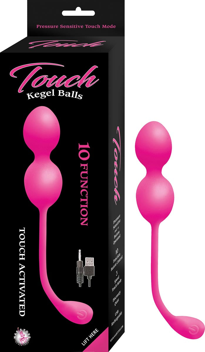 Touch Activation Kegel Balls | 3 Speed | USB | Silicone | Pink、mySite、bottomscart