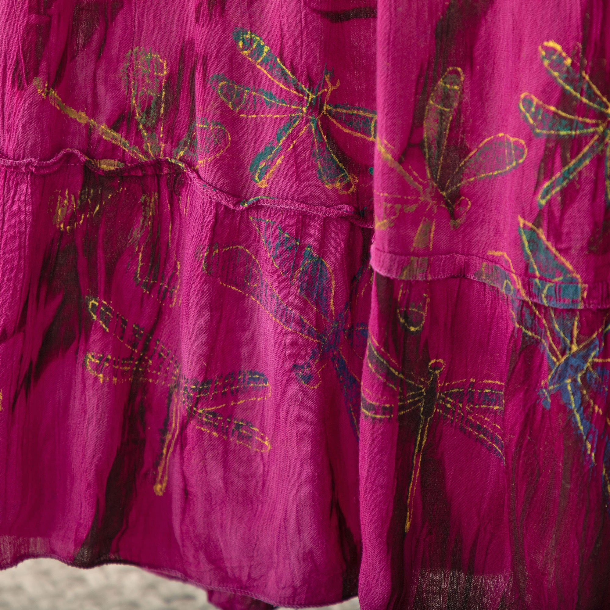 Dragonfly Daze Sleeveless Long Dress | Fair Trade、mySite、camillekostekn