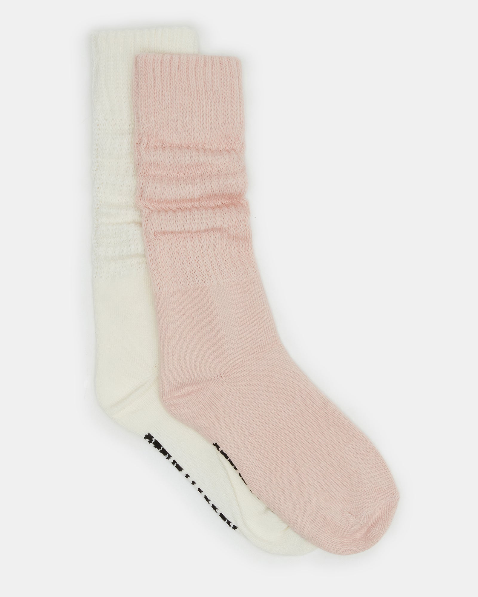 2 PACK SLOUCHY CREW SOCKS BLUSH MULTI、mySite、gtrtttuynbv