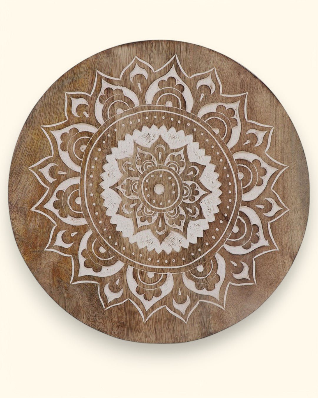Fairtrade And Hand Carved Wood Mandala Round Wall Hanging、mySite、topwebapps