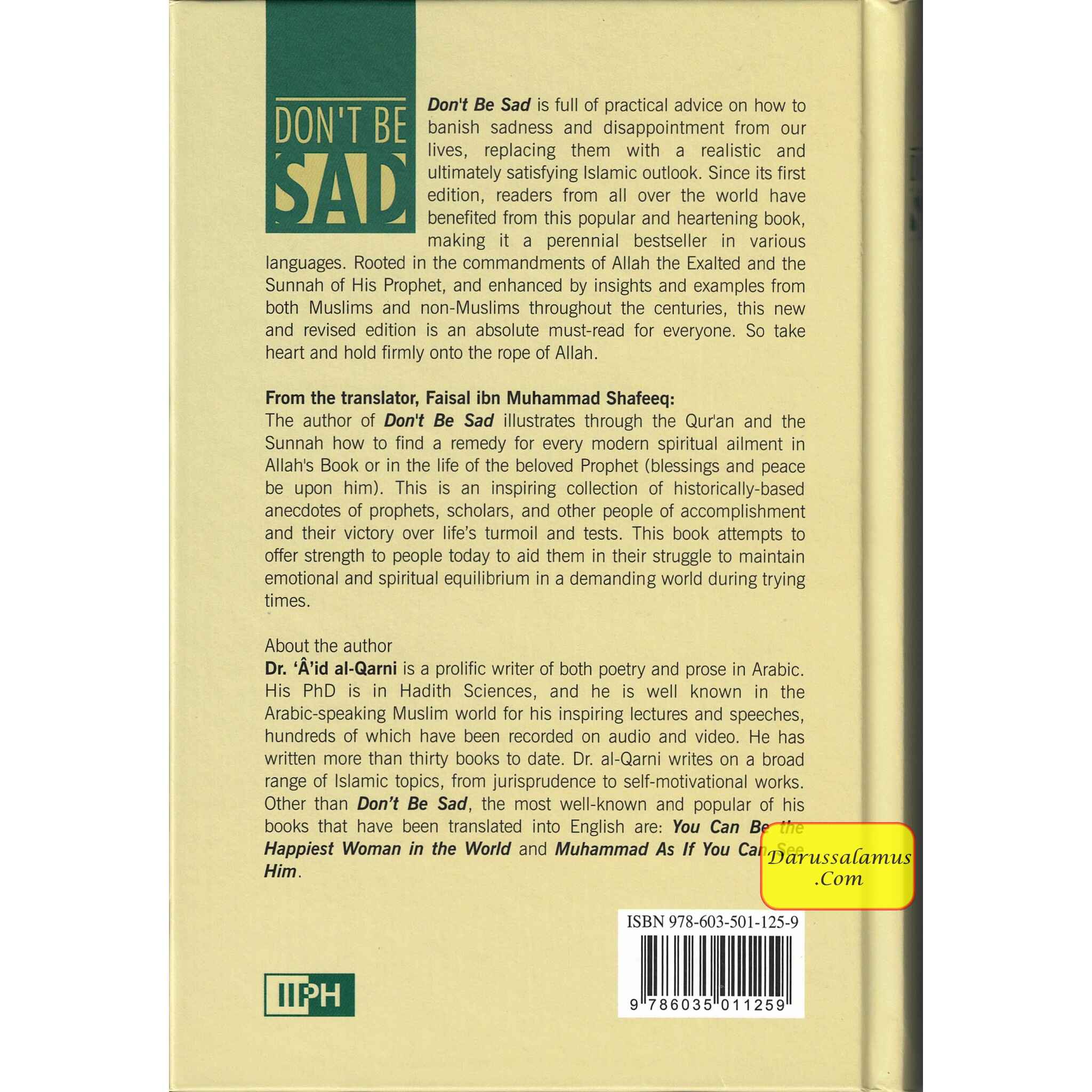 Don't Be Sad By Aaidh ibn Abdullah al-Qarni (Hardcover)、mySite、topwebapps