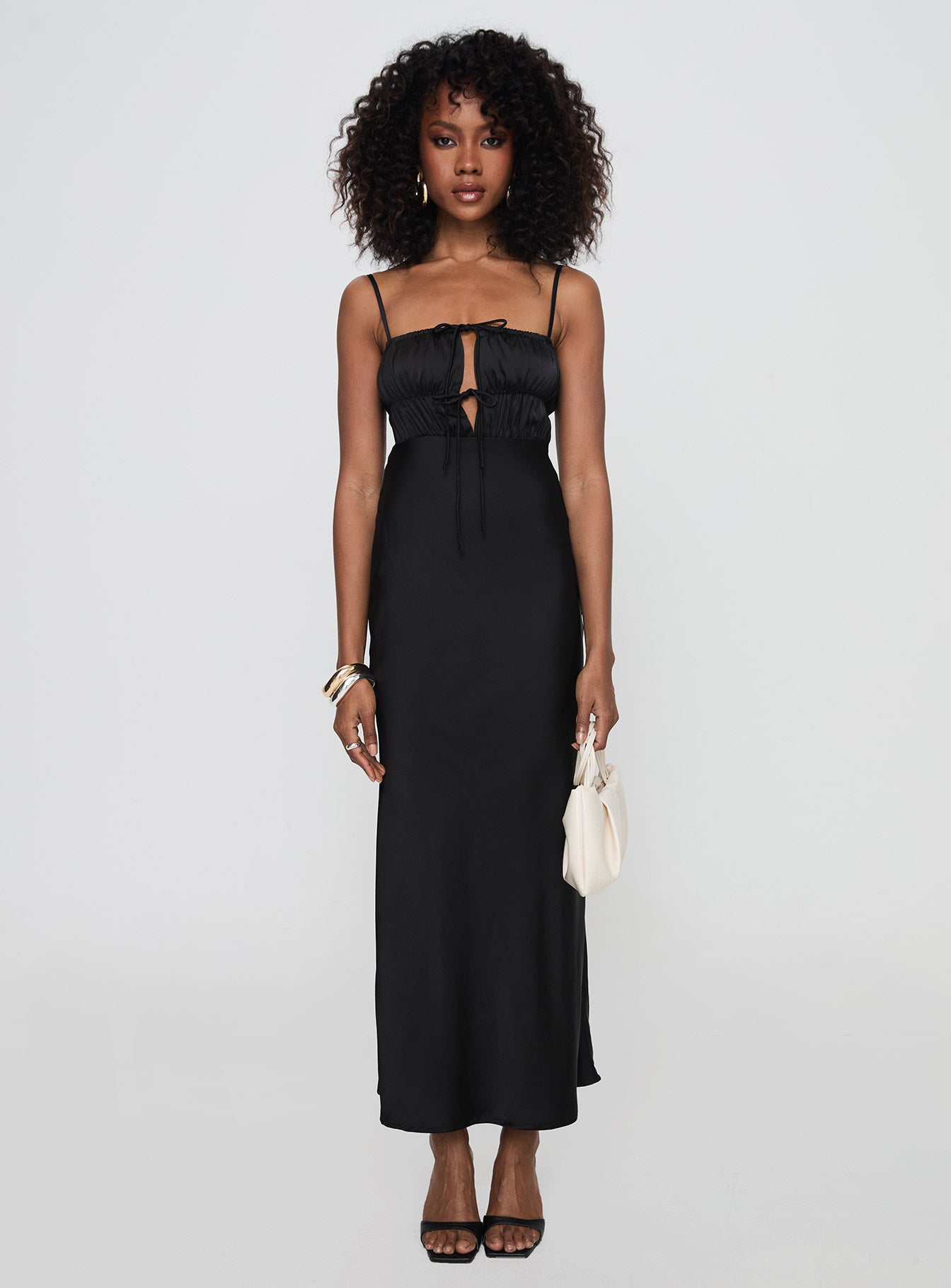 Jaquelin Maxi Dress Black、mySite、solidvoid