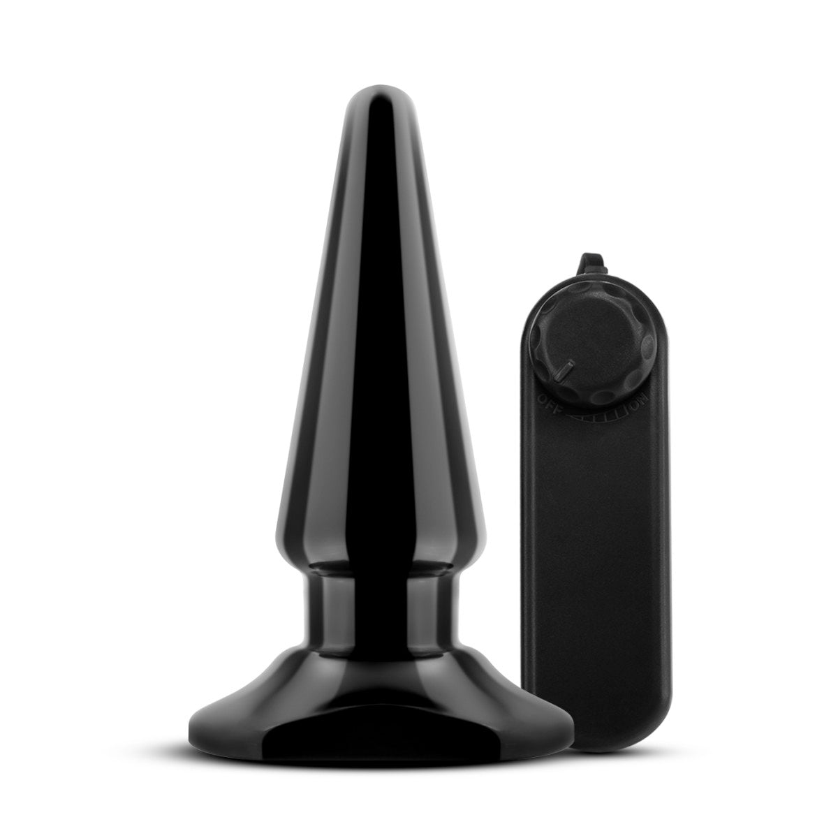 Anal Adventures By Blush® | Basic Pleaser Black 4-Inch Vibrating Anal Plug、mySite、bottomscart